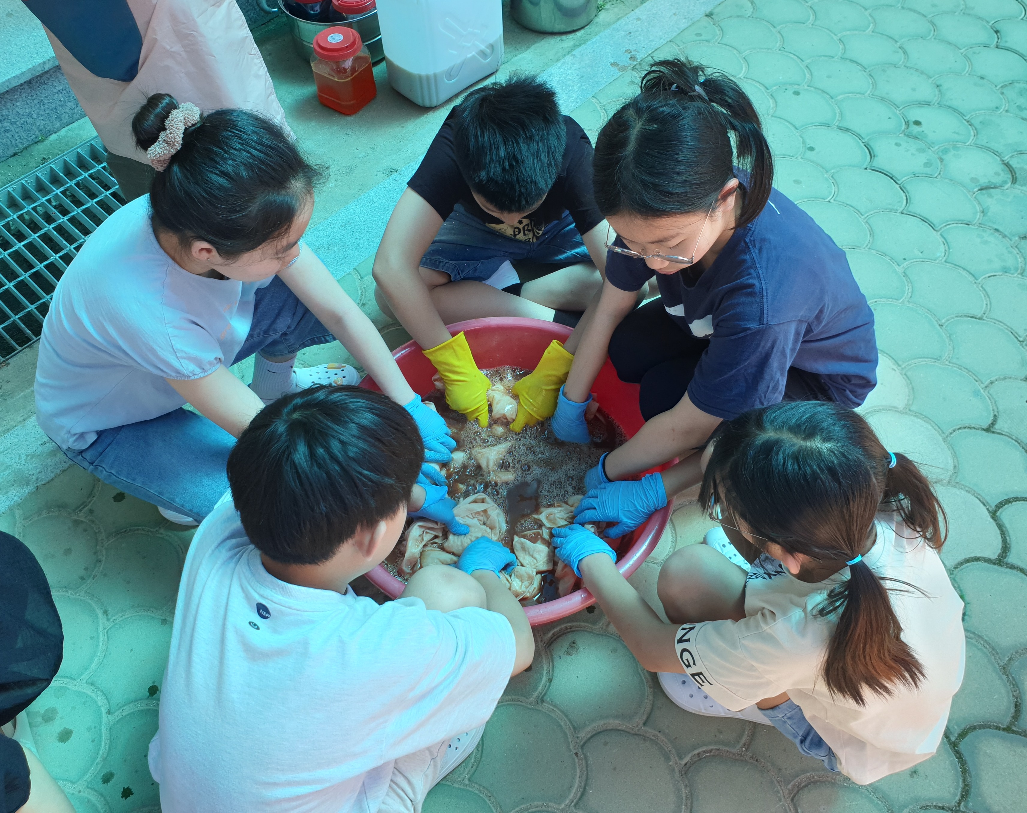 창원 하북초, 천연 염색으로 지구를 지켜요  - 관련이미지3