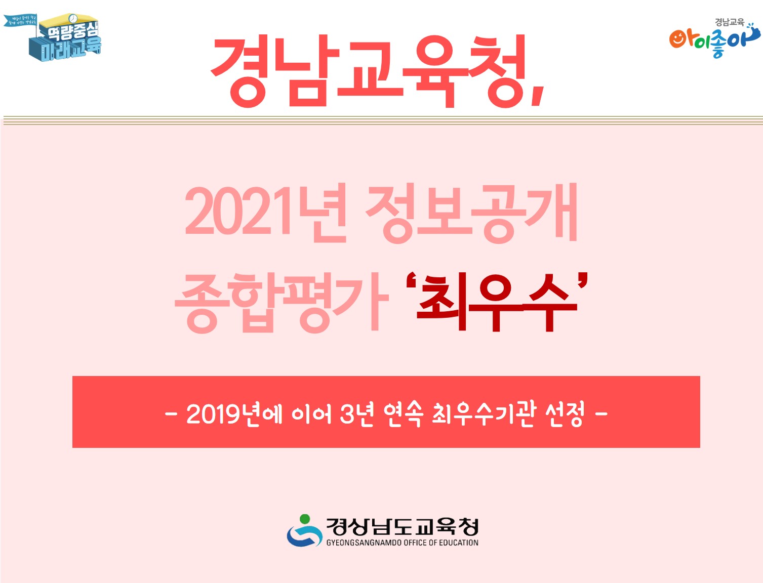 경남교육청, 2021년 정보공개 종합평가 ‘최우수’(총무과 김현수 ☎268-1361 또는 김민선 ☎268-1364) - 관련이미지1