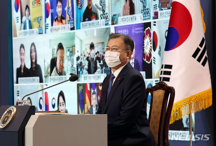 합천가야초 별솔환경동아리, 대통령과 함께 하는 2022년 온라인 영상 신년 인사회 참여 - 관련이미지1