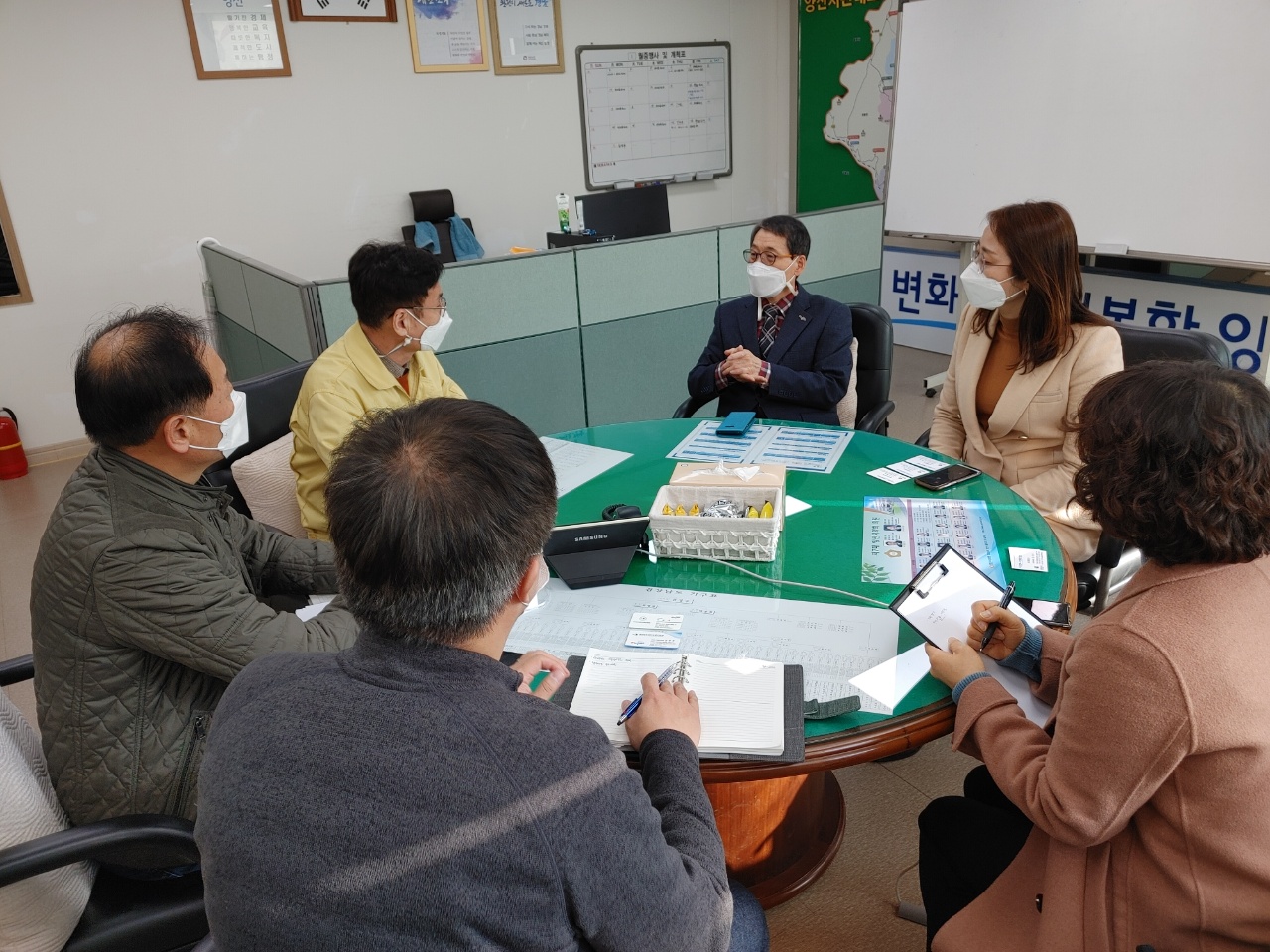 양산교육지원청, 양산시 보건소와 코로나19 대응 협의회 개최 - 관련이미지1