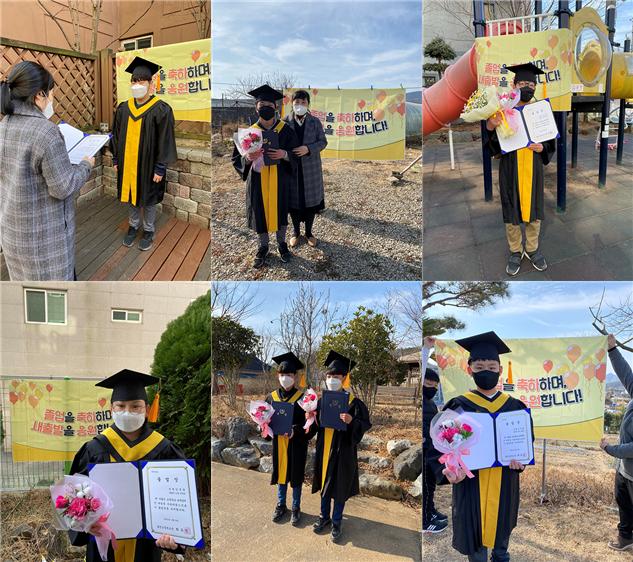 고성 율천초, 찾아가는 졸업장 수여식 - 관련이미지1