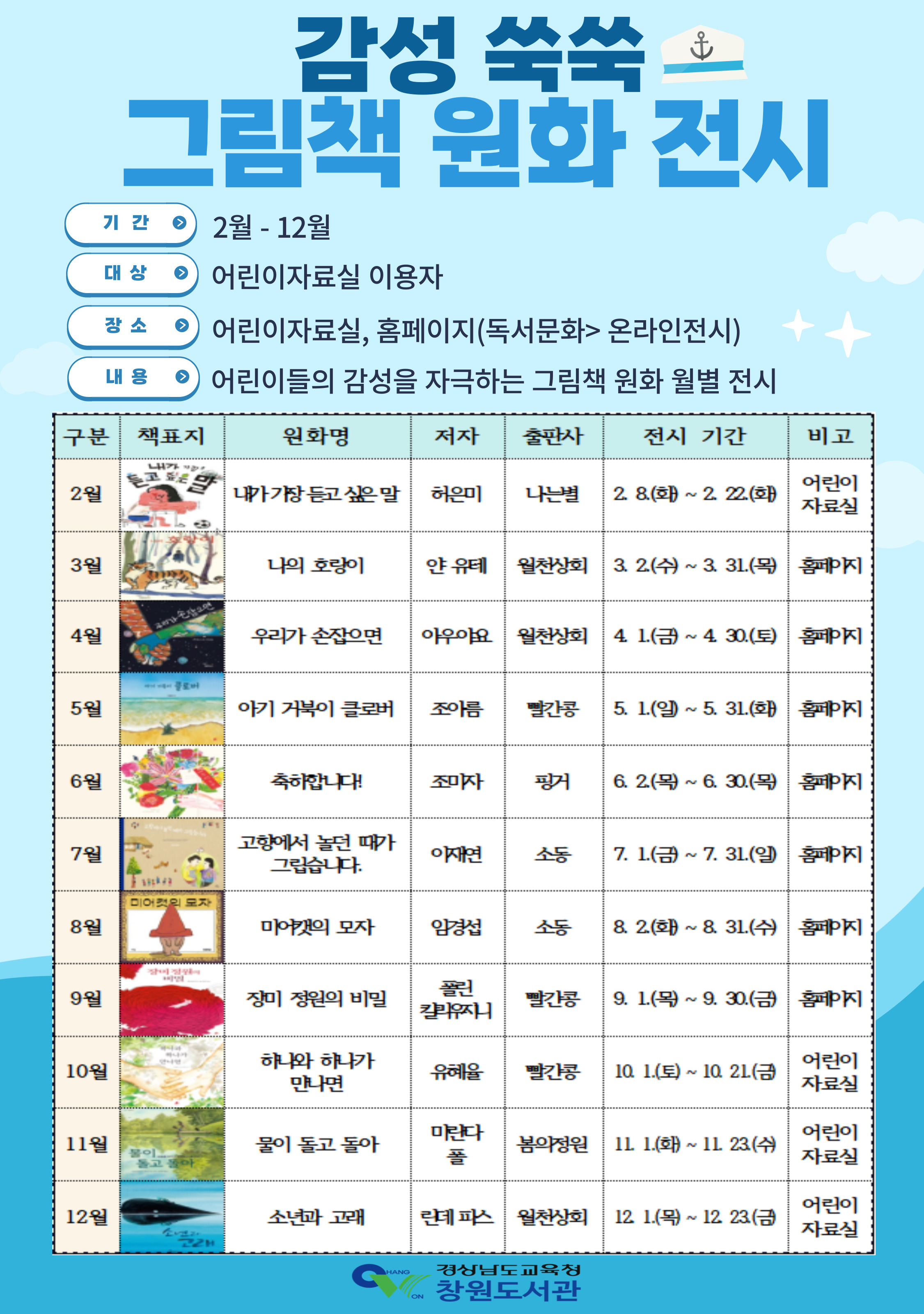 창원도서관, 그림책 원화로 키우는 내 아이 감성과 창의력 - 관련이미지1
