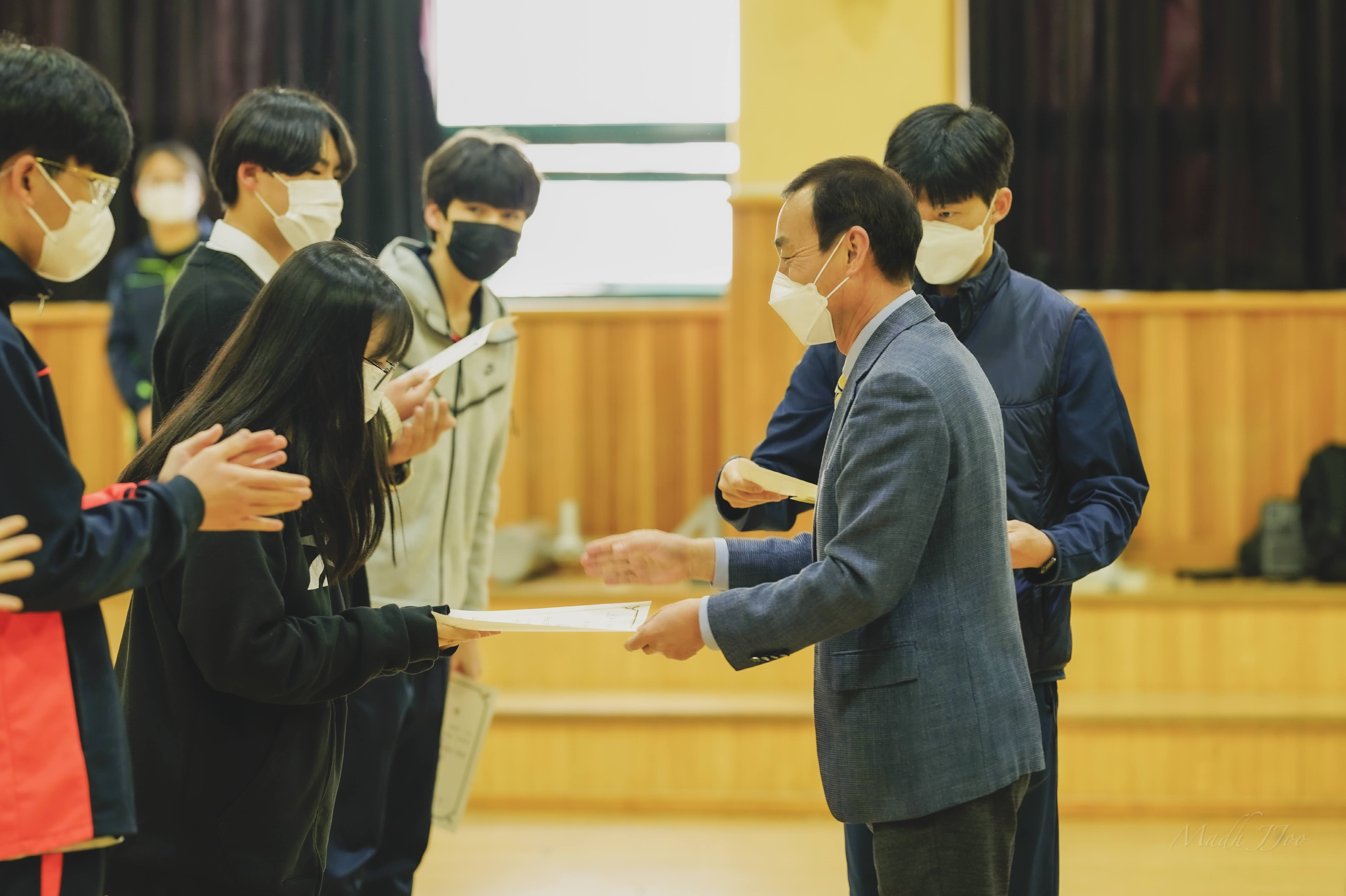 수월중학교 학생회 임명장 수여식 - 관련이미지2