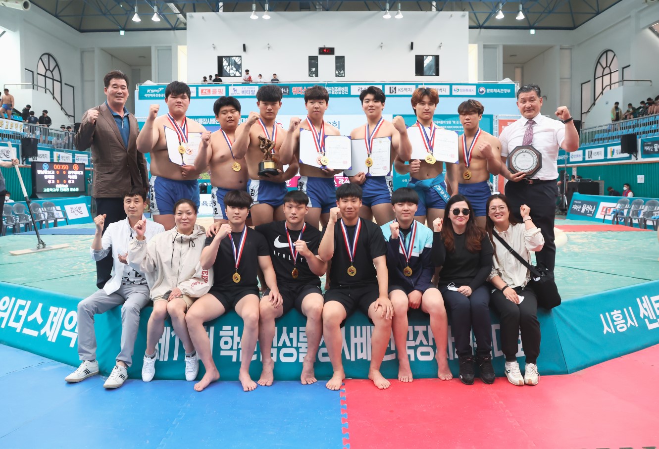 경남정보고,학산김성률장사배씨름대회 단체전 우승, 씨름 명문 영광 재현! - 관련이미지2