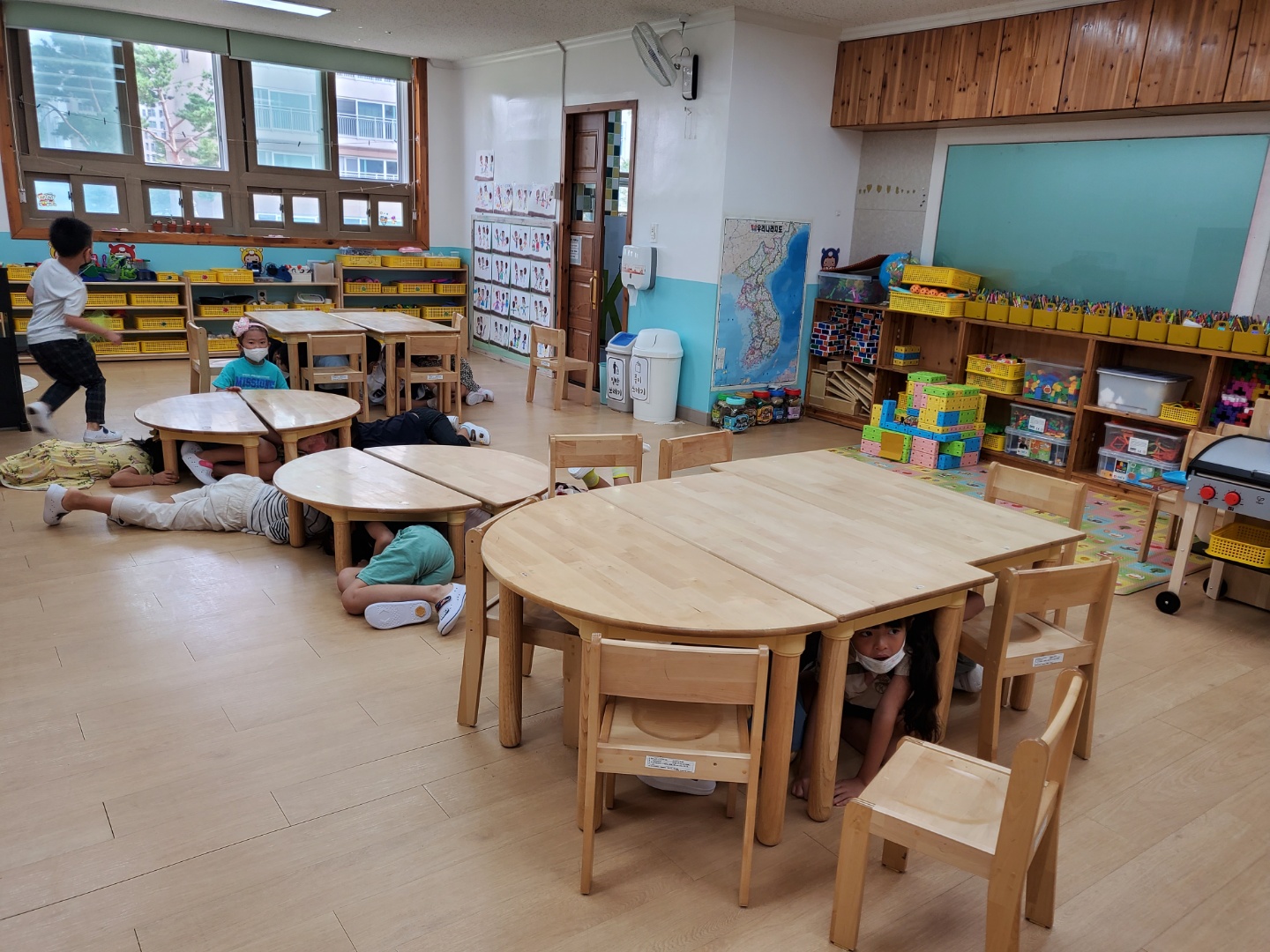 양덕솔빛유치원, 지진대피훈련 실시 - 관련이미지1