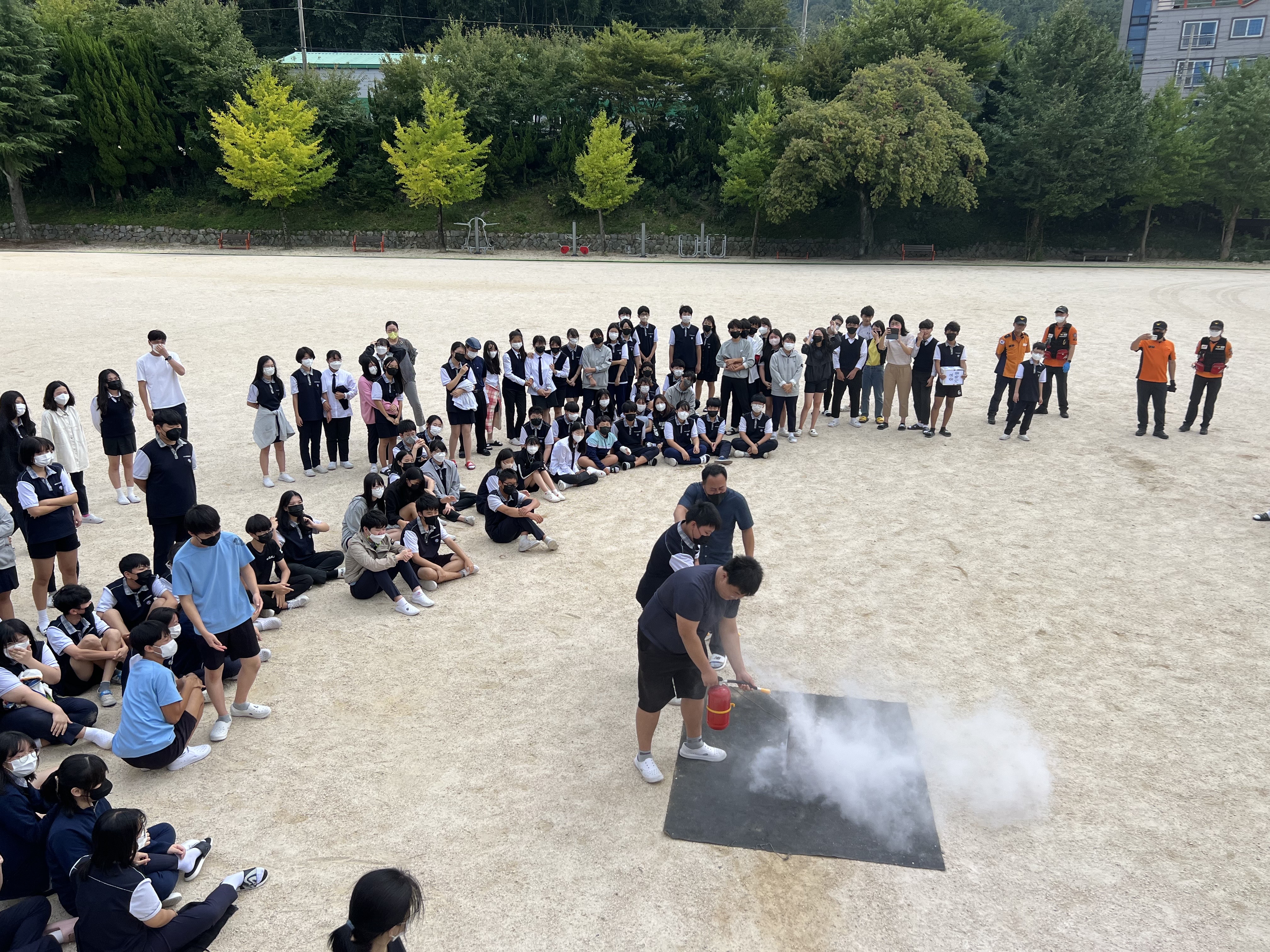 거제 성포중, 합동소방훈련 실시 - 관련이미지2