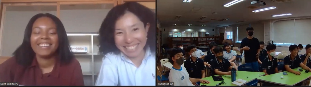 사천중-일본 치부 무라 중학교  1차 국제교육 교류 온라인 만남 - 관련이미지1