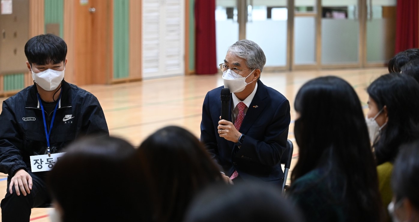 박종훈교육감, 과밀·과대학교 거제상동초 교육 환경 점검 - 관련이미지3