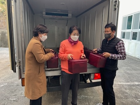 양덕여중, 텃밭에서 재배한 작물로 김장하여 이웃과 나눔을... - 관련이미지2