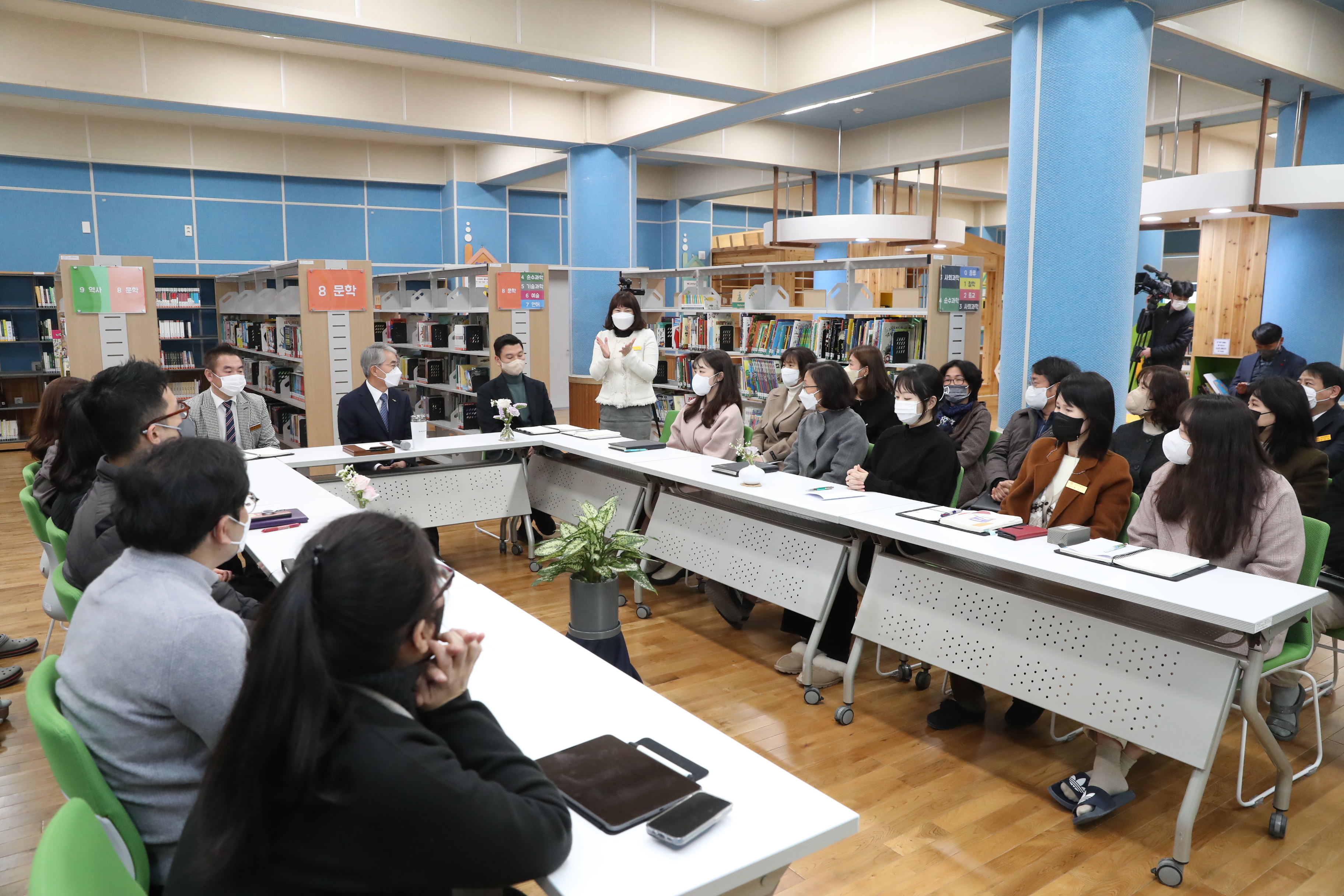 박종훈 교육감, 경남 첫 도시형 통합학교 금오초중 방문 - 관련이미지1