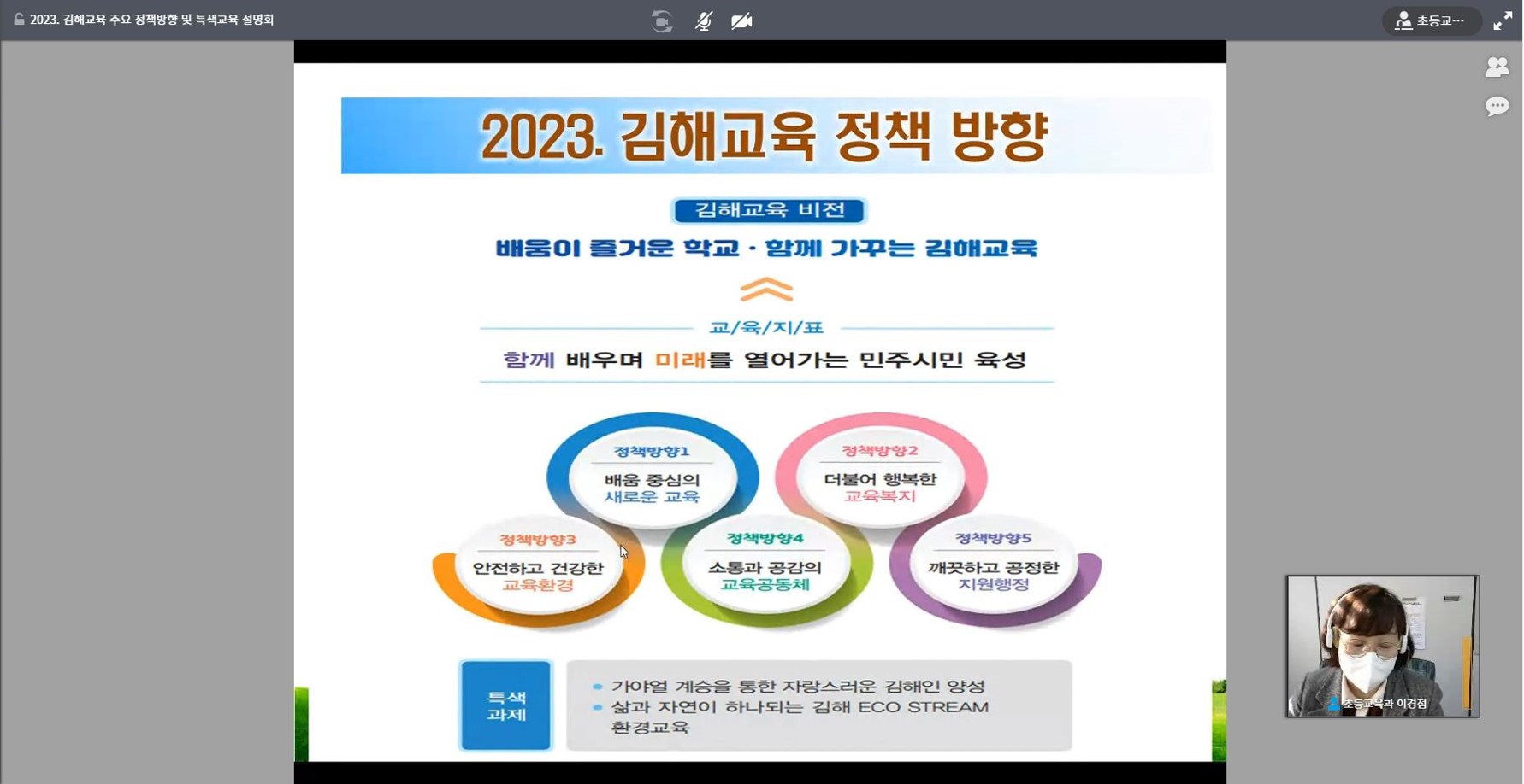 김해교육지원청, 2023. 김해교육 정책방향 및 특색과제 설명회 - 관련이미지1