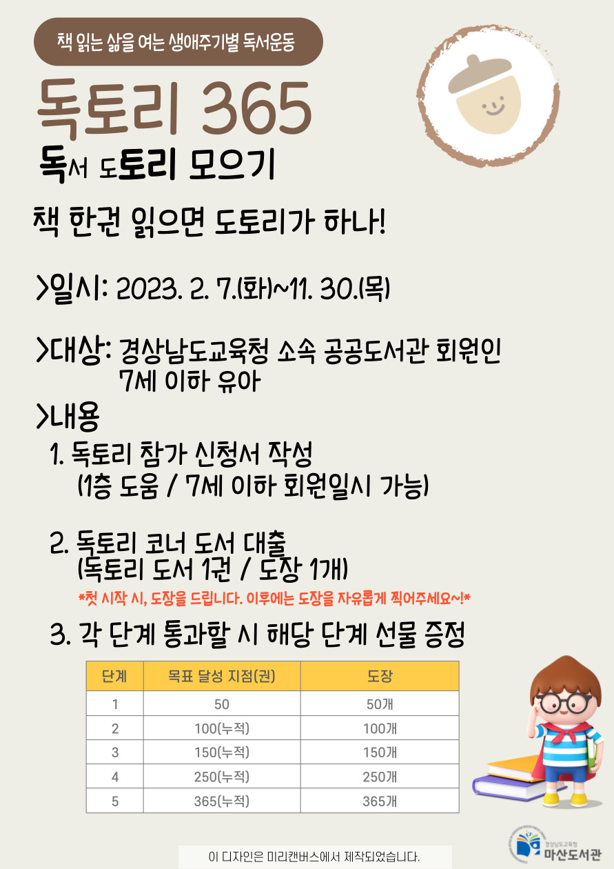 마산도서관, 365권 책읽기 도전! - 관련이미지1