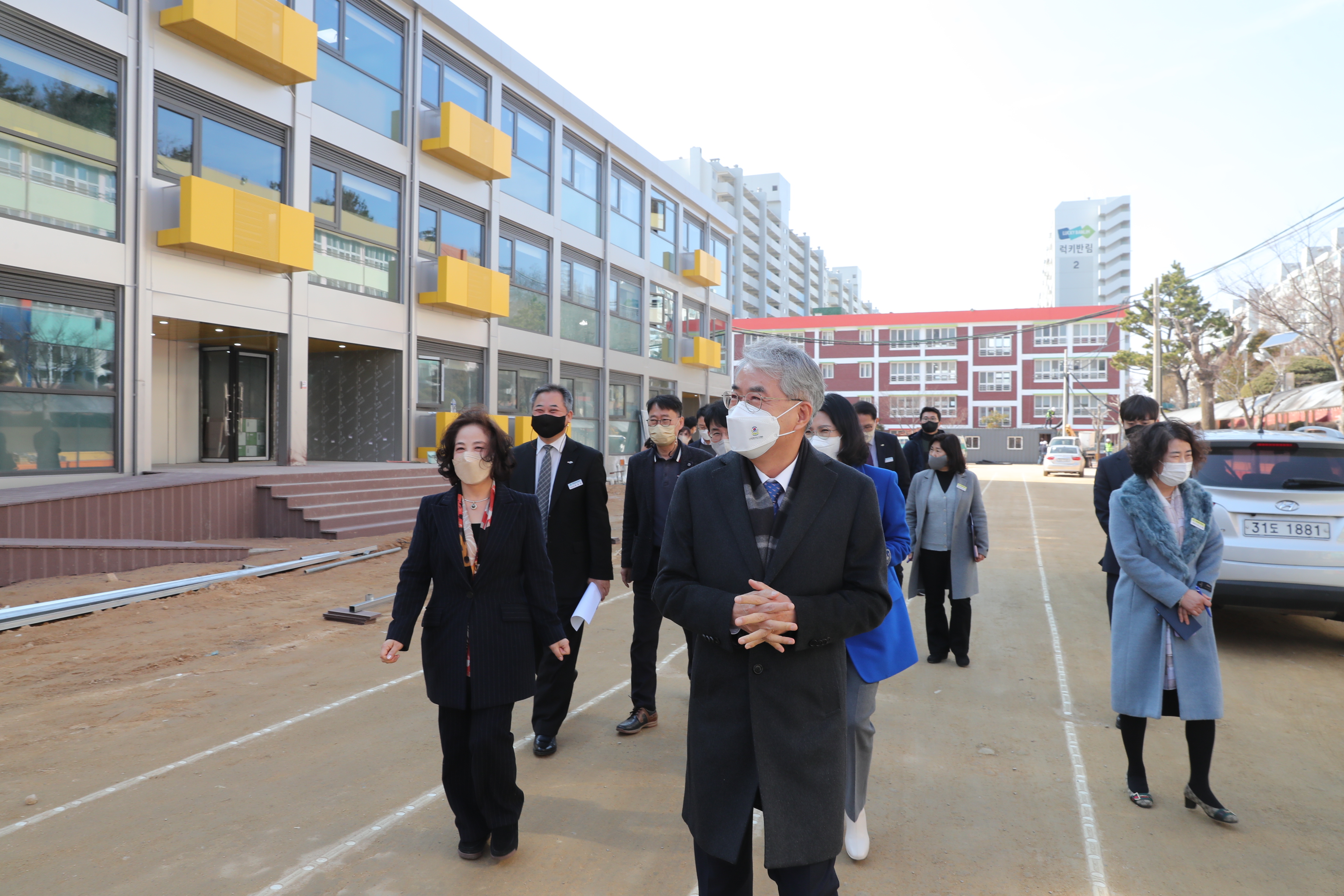 경남교육청, 그린스마트 미래학교 공사 현장 점검(미래학교추진단 김윤수 ☎268-1055) - 관련이미지1