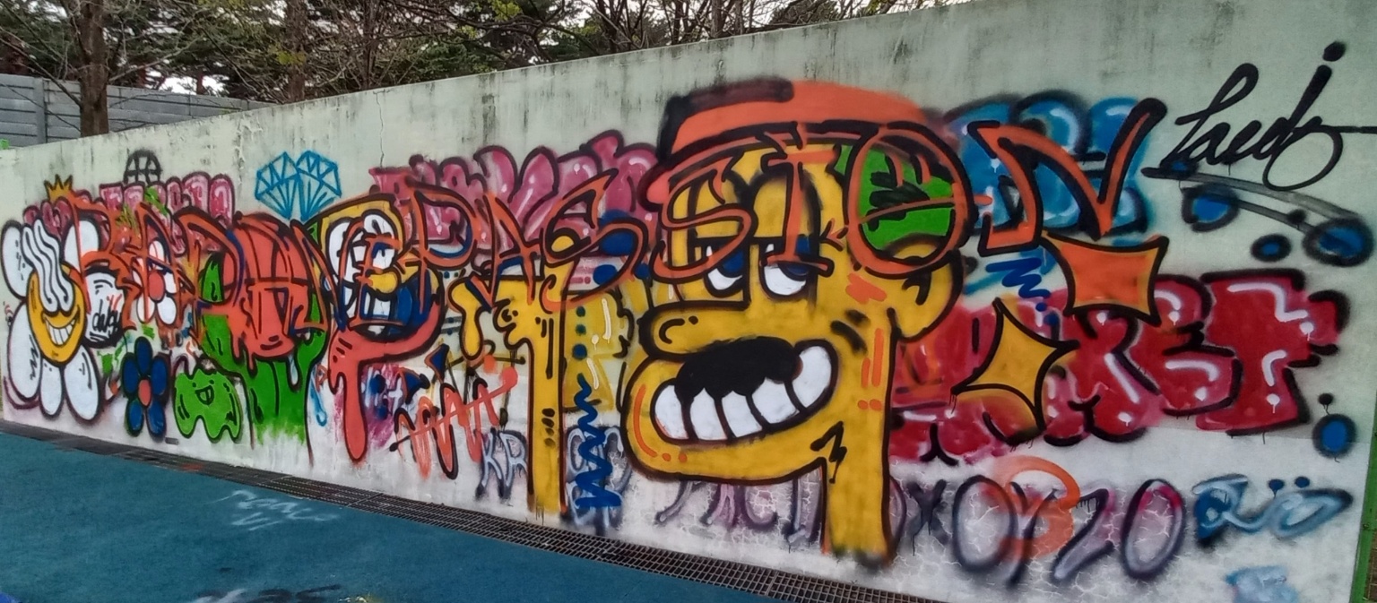 하동고, 그라피티(graffiti art)로 완성한 학교 풍경 - 관련이미지3