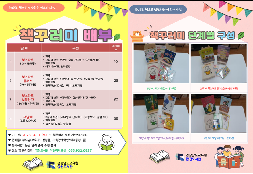 합천도서관, 2023년 책으로 성장하는 영유아 사업 - 북스타트 책꾸러미 배부 - - 관련이미지5
