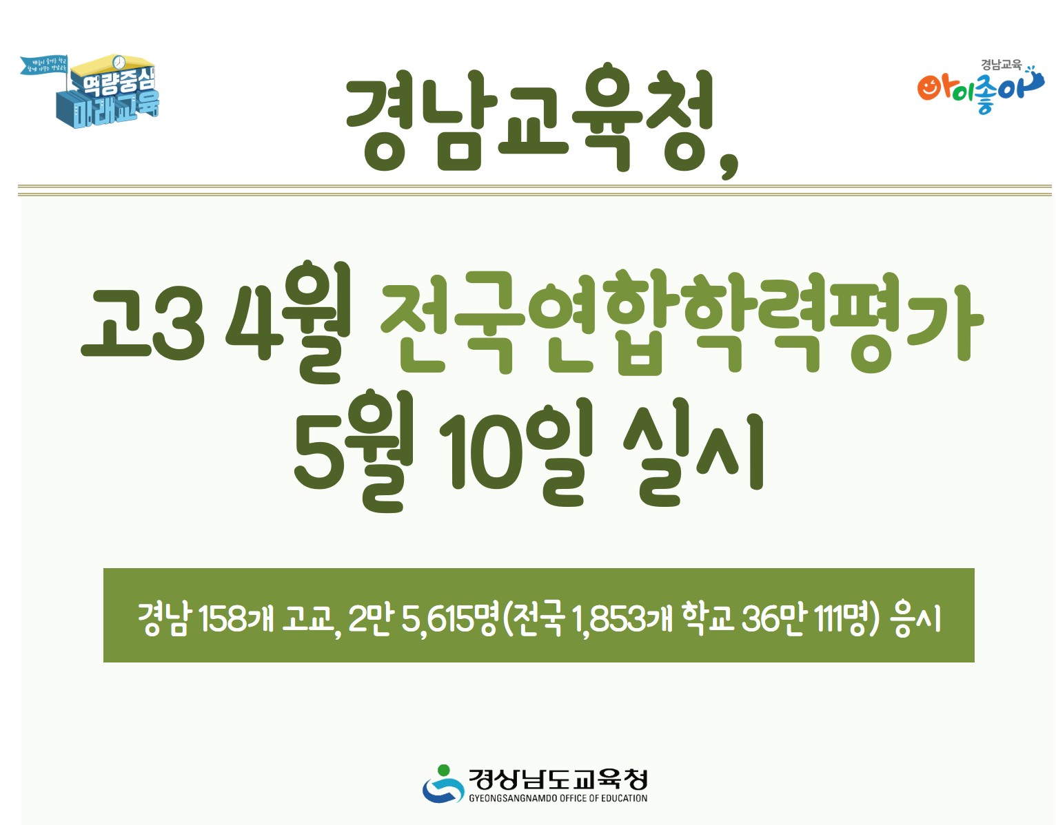 고3 4월 전국연합학력평가 5월 10일 실시(진로교육과 정학룡 ☎268-1382) - 관련이미지1
