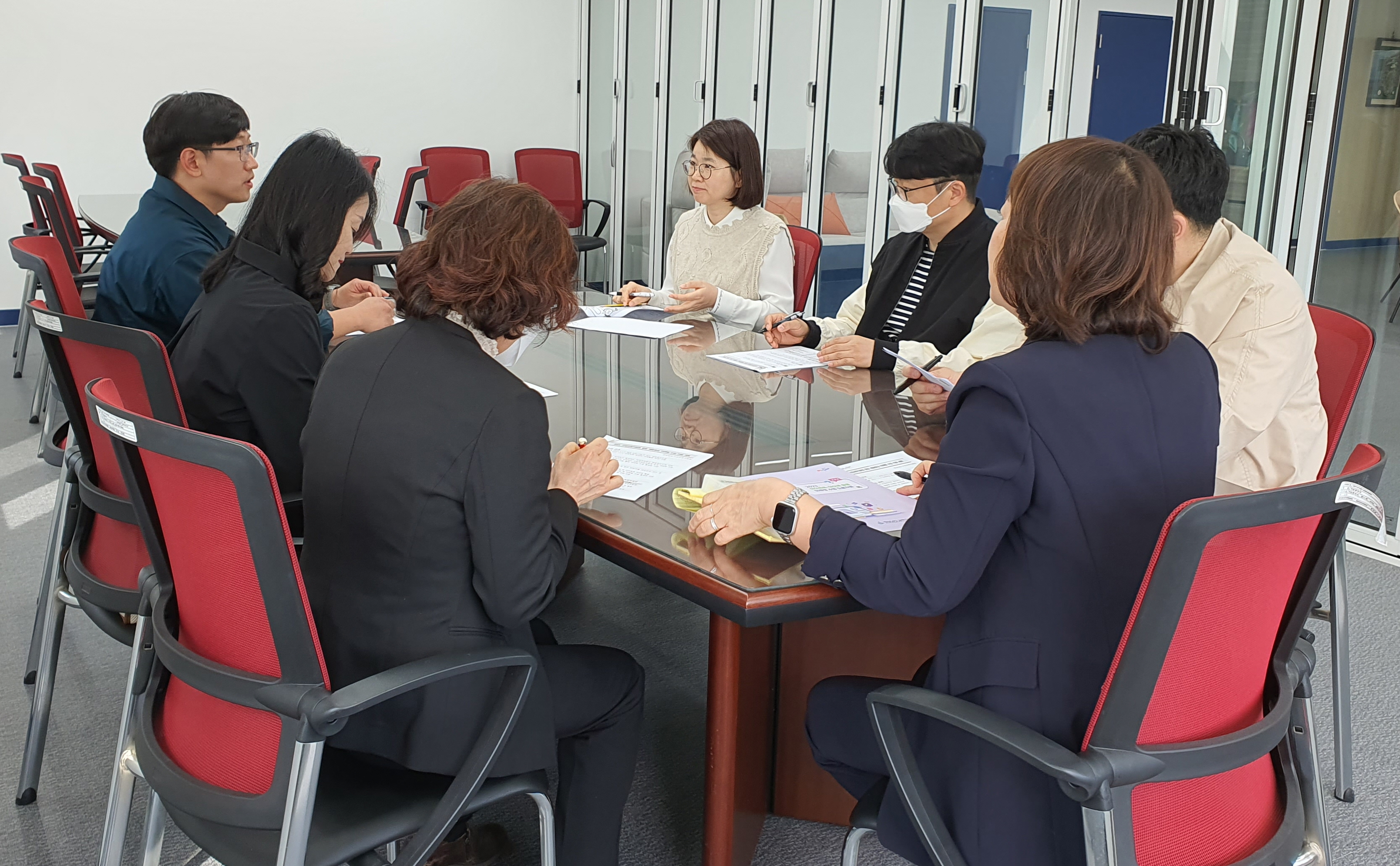 고성교육지원청, 중등 수업혁신 전문적학습공동체 현장지원단 협의회 개최! - 관련이미지1