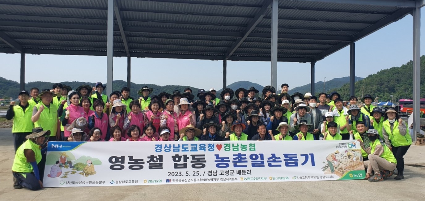 경남교육청, 고성에서 마늘 수확 일손 돕기(총무과 강남재 ☎268-1321 또는 고영삼 ☎268-1323) - 관련이미지1