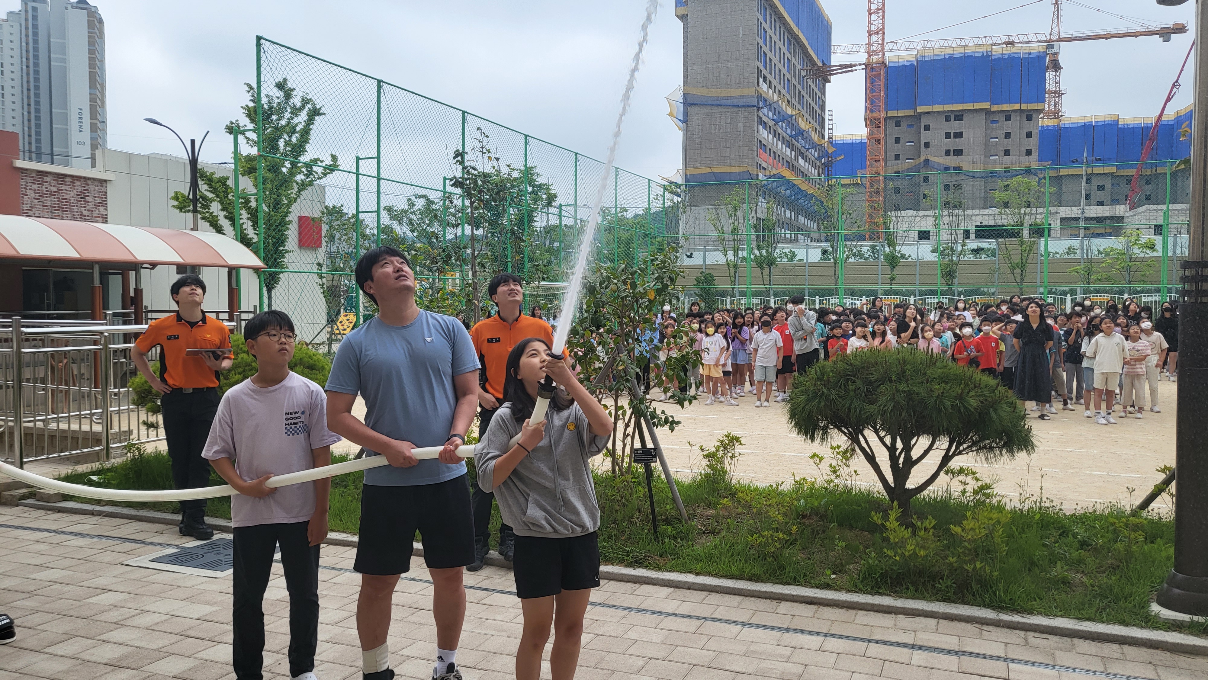 은하수초, 소방관서 합동 소방훈련 실시 - 관련이미지1
