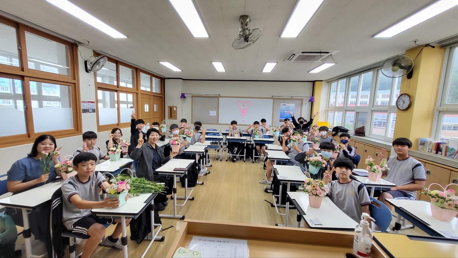 공부축제 협동학급 축하 꽃다발