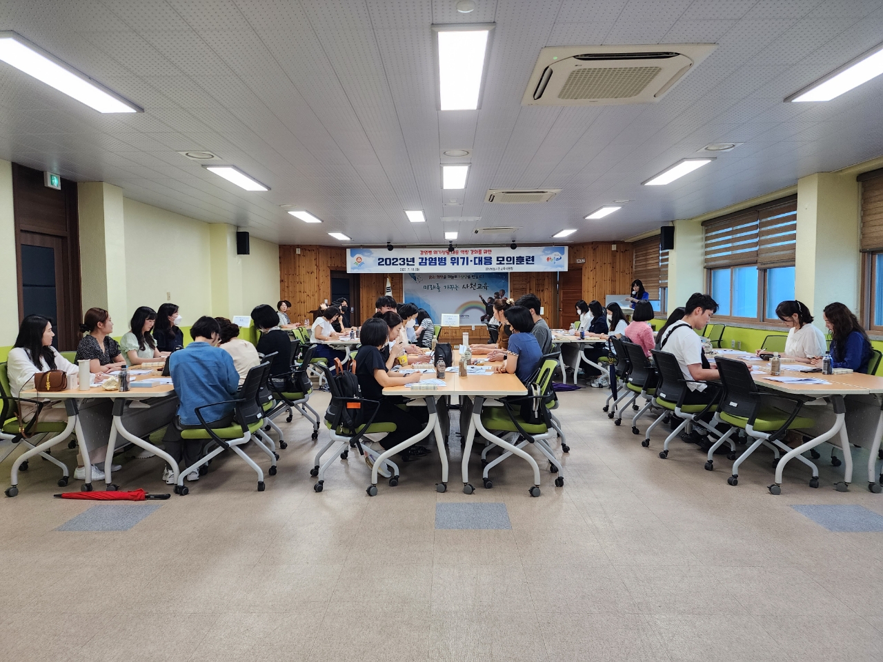 사천교육지원청,“학교 감염병 대응 모의훈련 실시” - 관련이미지1