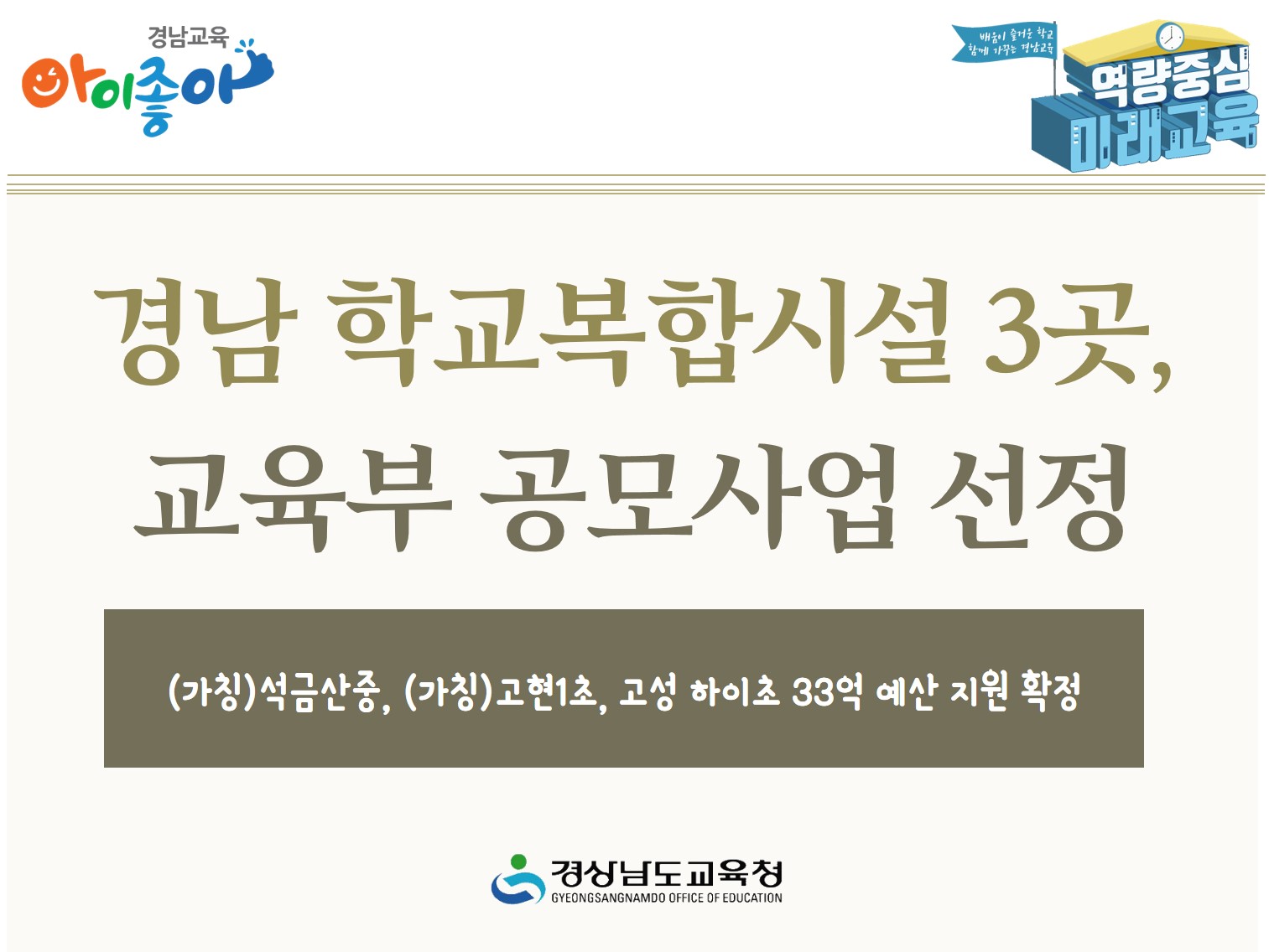 경남 학교복합시설 3곳, 교육부 공모사업 선정 - 관련이미지1