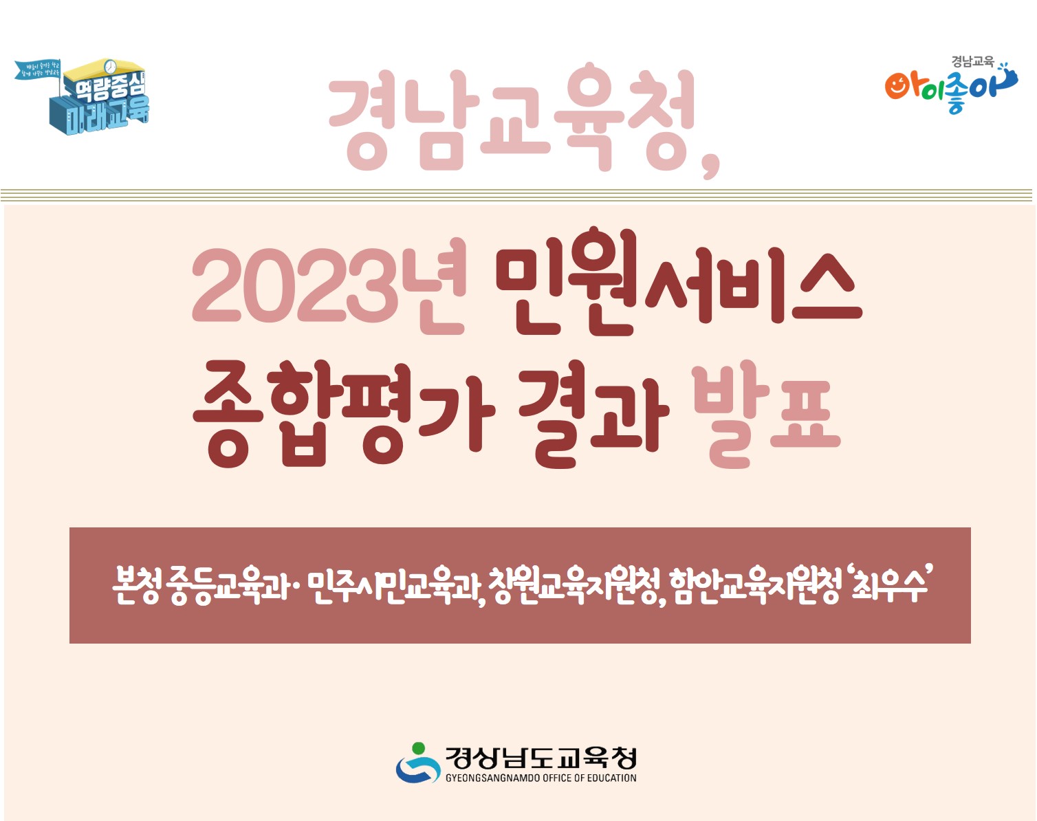 경남교육청, 2023년 민원서비스 종합평가 결과 발표 - 관련이미지2