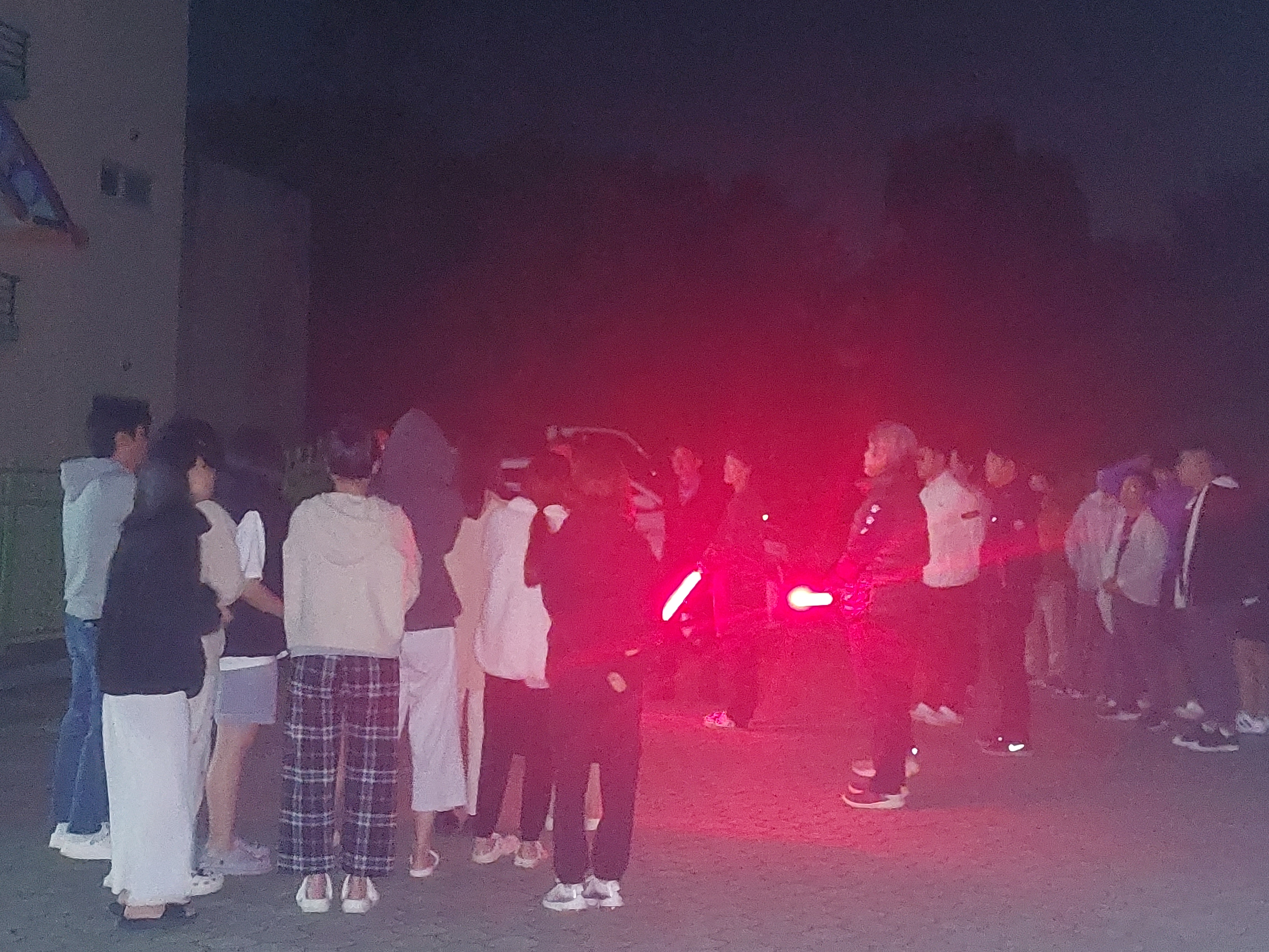 야간대피훈련 사진