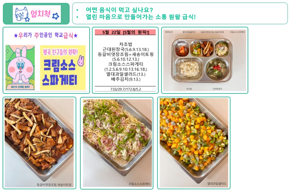 <병곡초> 학교급식 우수사례 공모전 최우수 수상 - 관련이미지9