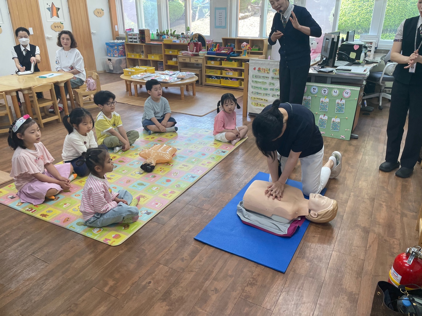 창원하북초병설유치원, 학부모와 함께하는 재난안전훈련 - 관련이미지1