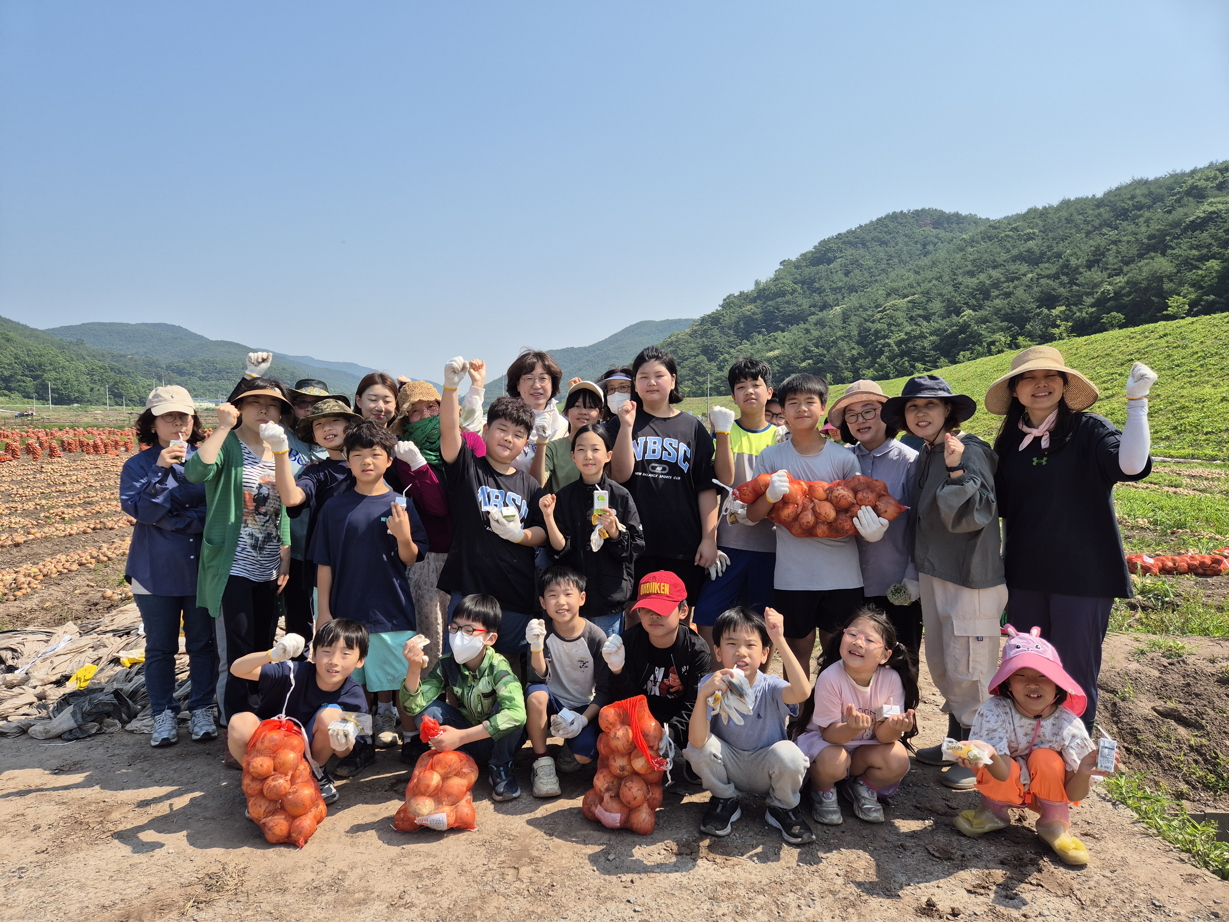 의령 정곡초등학교, 교육공동체와 함께 양파 수확의 기쁨을 누려 - 관련이미지1
