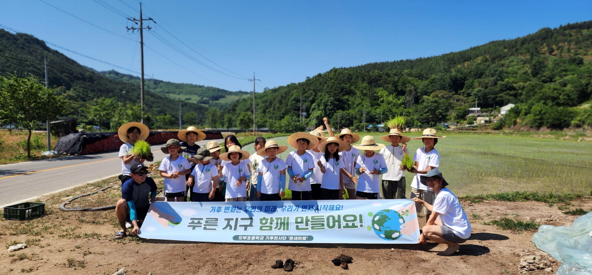 오부초, 기후천사단 ‘온새미로’의 친환경 모내기 - 관련이미지3
