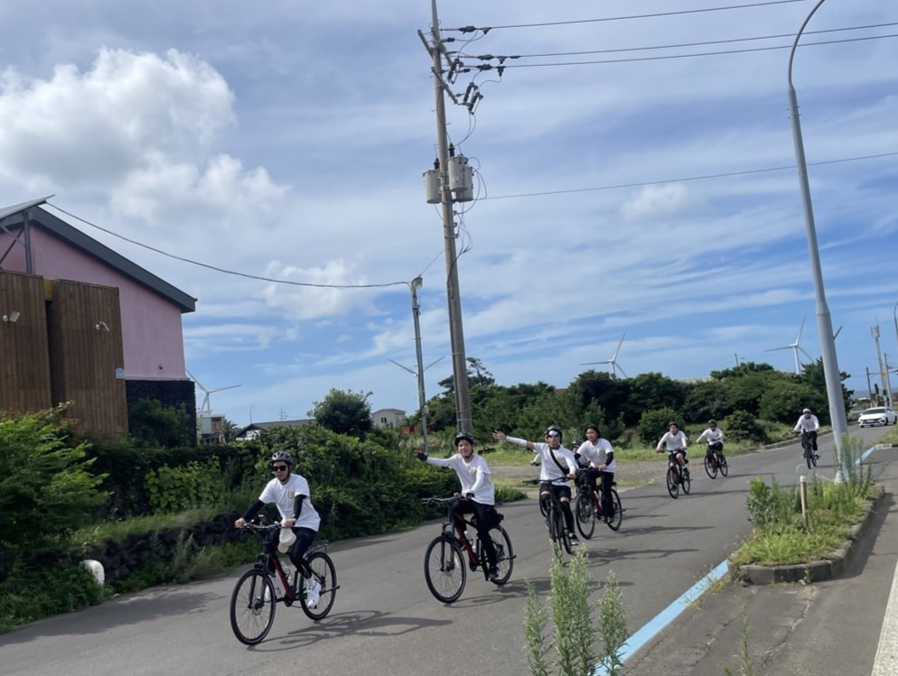 지정중학교, 제주도 환상 자전거길 완주하다 - 관련이미지4