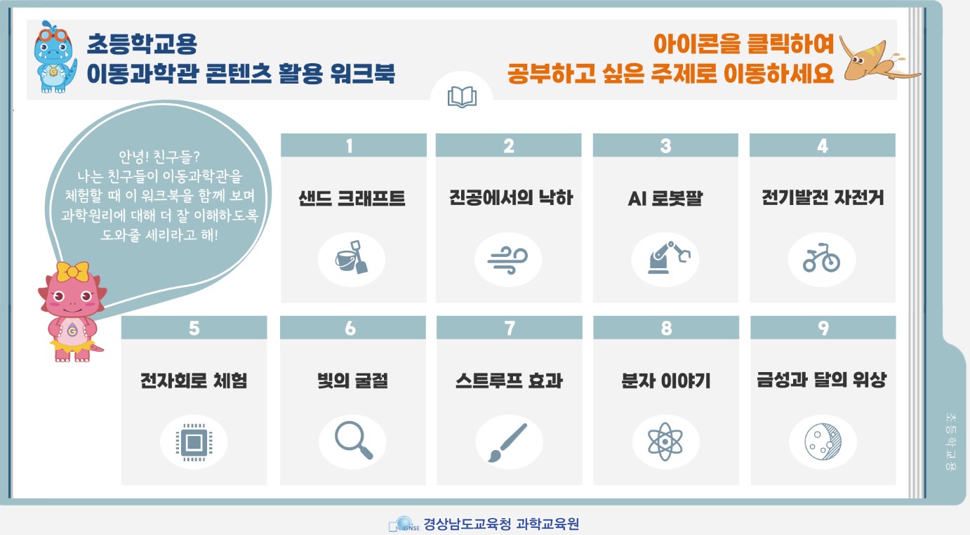경남과학교육원, 이동과학관 디지털 워크북 개발 - 관련이미지1