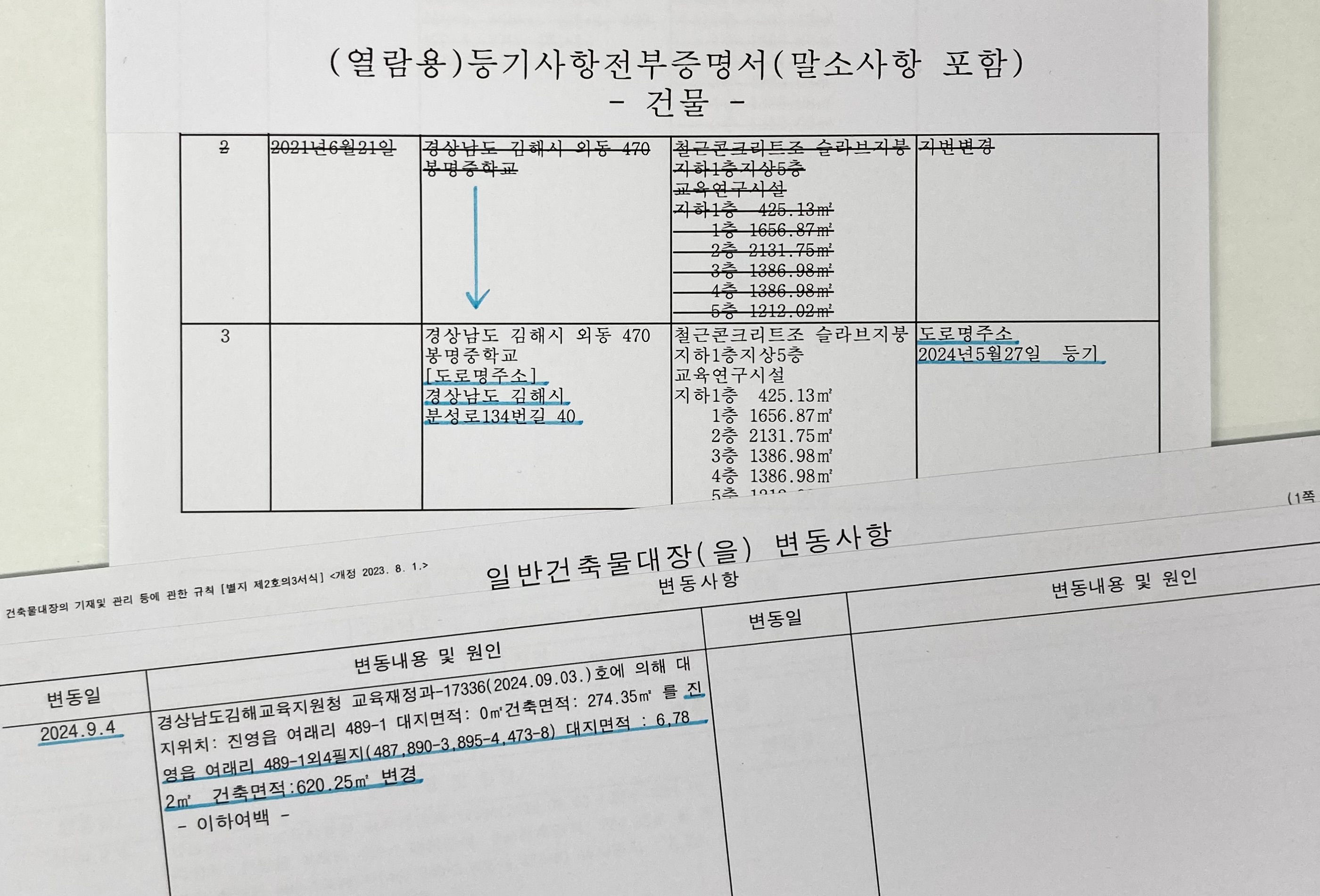 김해교육지원청, 공유재산 공부 특별정비 완료 - 관련이미지1