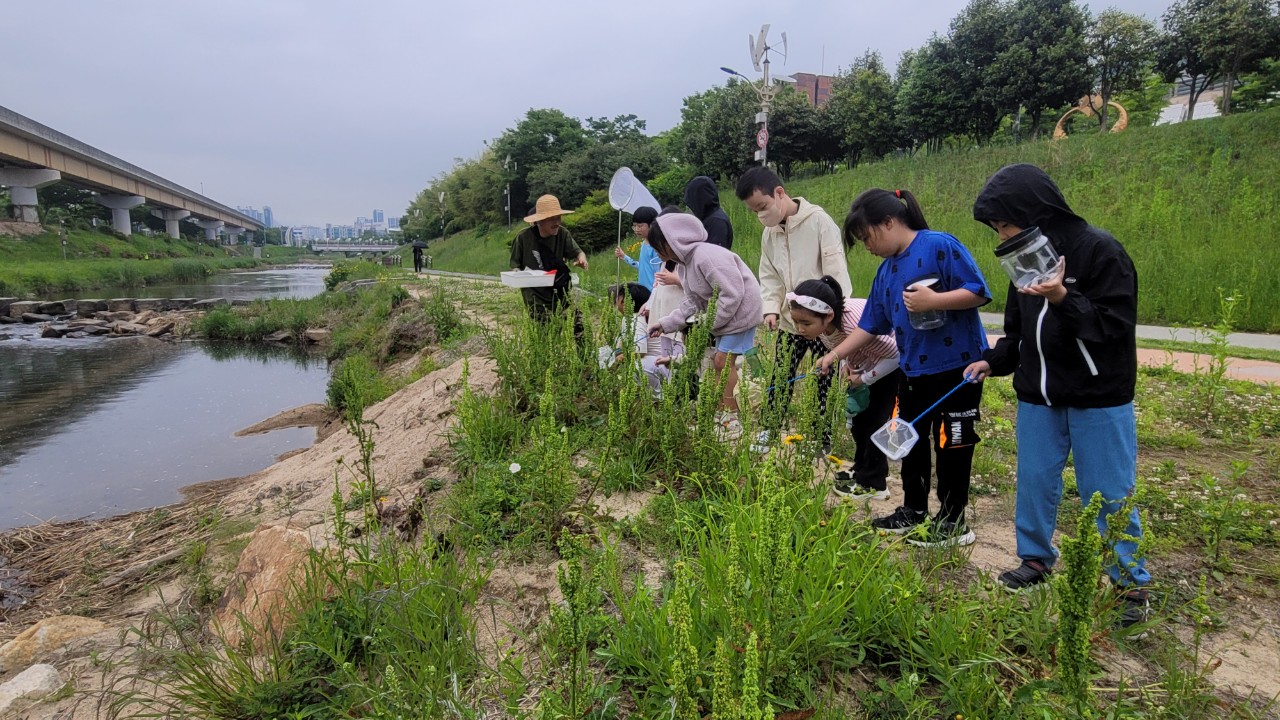 구봉초, 김해생태하천(ECO STREAM) 거점학교 구봉초 ‘해반천의 생물 관찰과 생물 다양성 이해’ - 관련이미지3