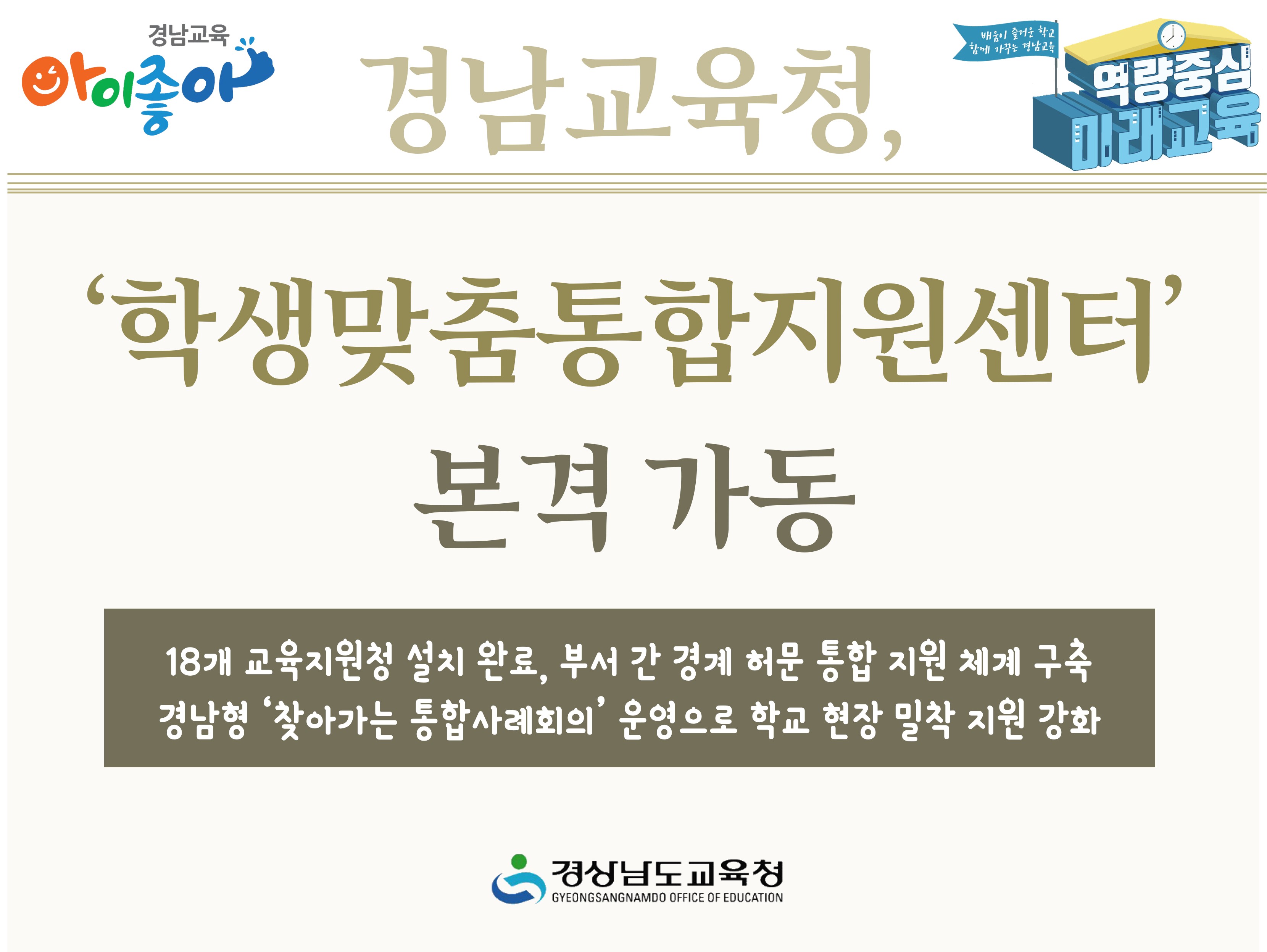 경남교육청, ‘학생맞춤통합지원센터’ 본격 가동 - 관련이미지1