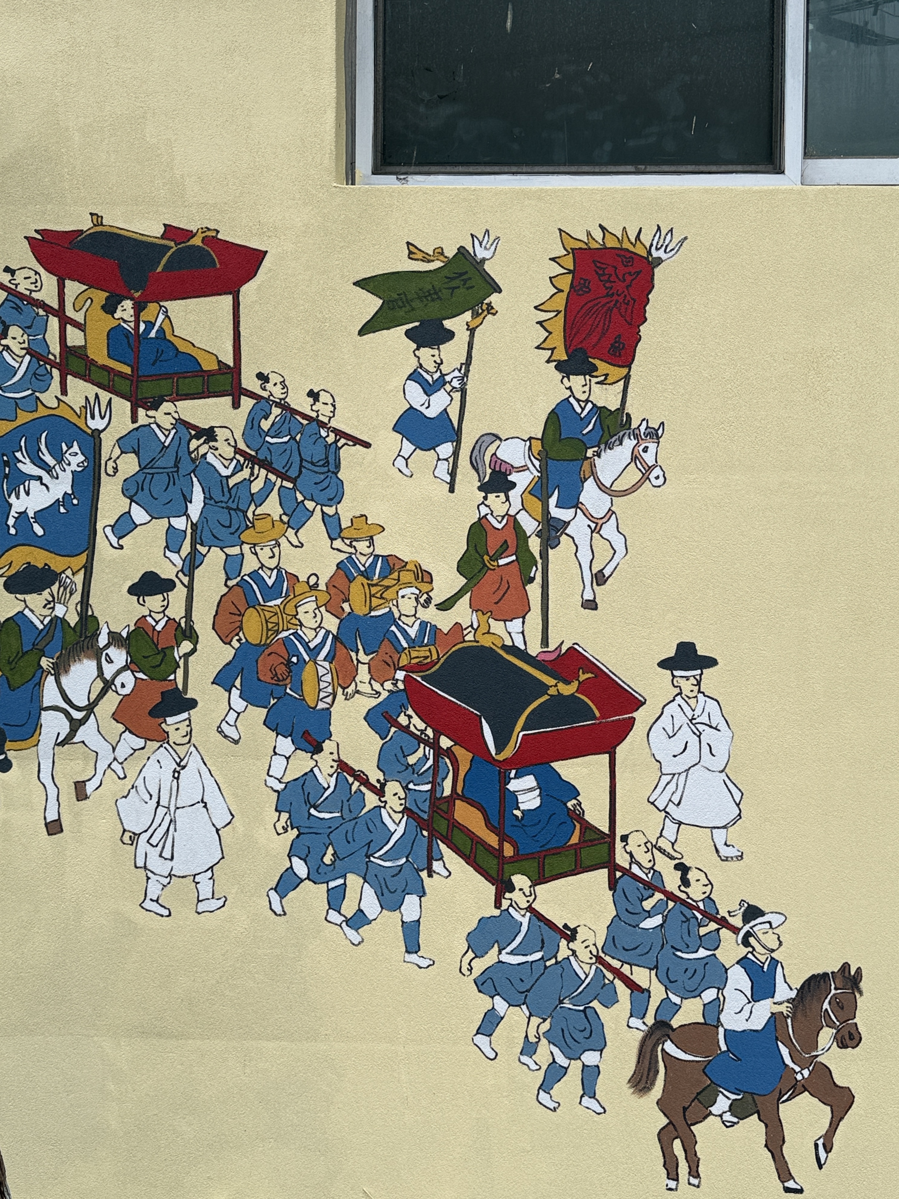 양산 효암고, ‘조선통신사 가던 길’에 행렬도 벽화 선보여   - 일본내 한류 축제를 이끈 ‘에도 막부 시절 평화의 주역’ 세밀히 묘사  - 관련이미지4