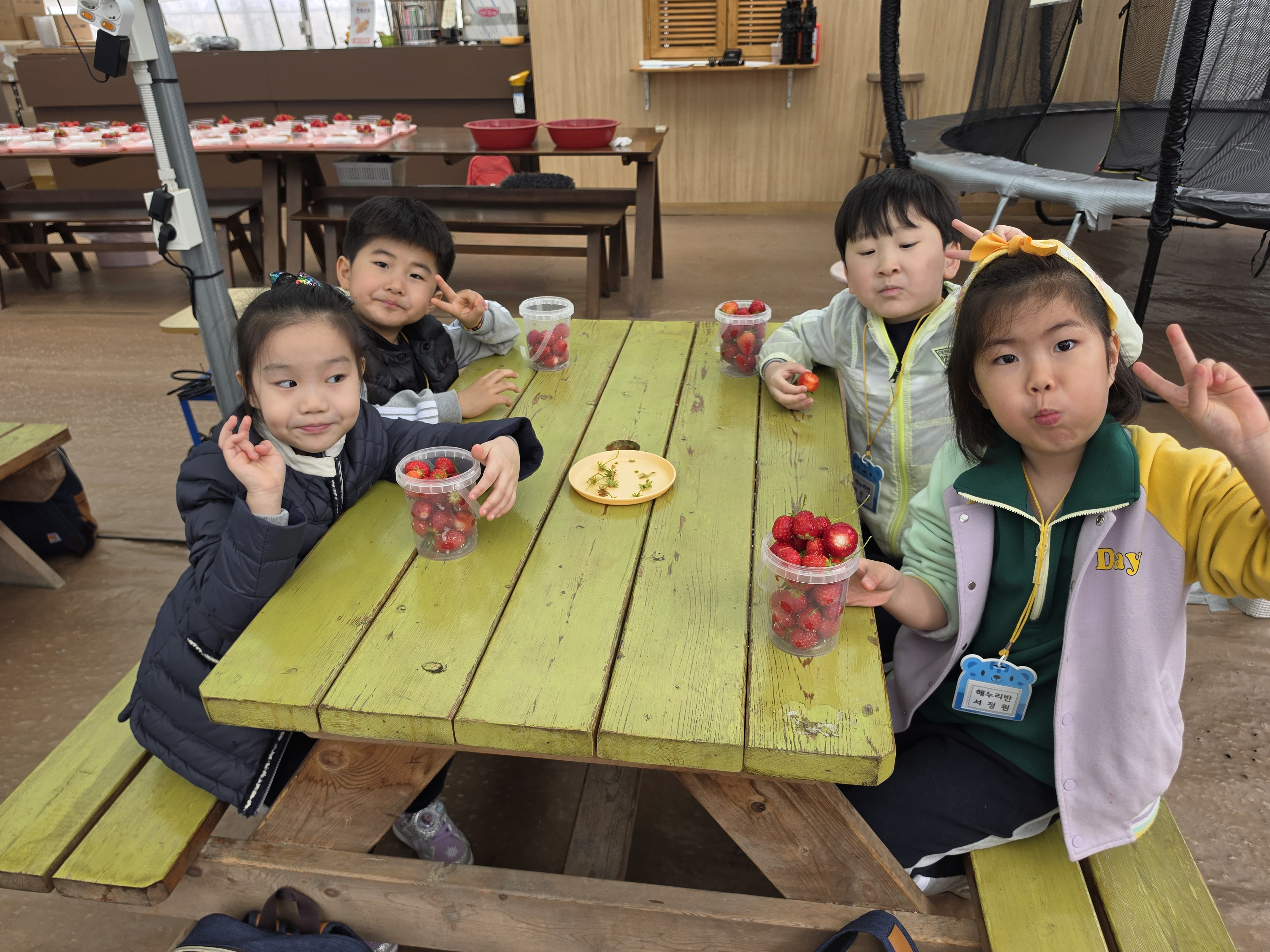 가촌초등학교병설유치원, 딸기 따기 및 요리활동 체험 실시 - 관련이미지2