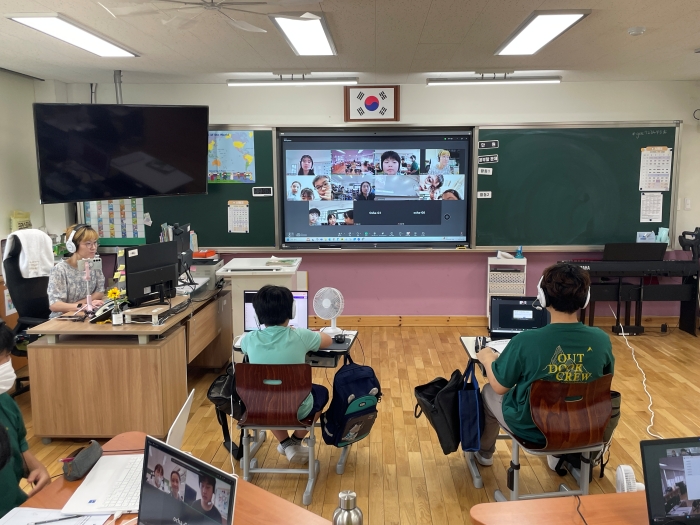 서하초, 실시간 온라인 국제교류로 세계시민 성장 발판  - 관련이미지1