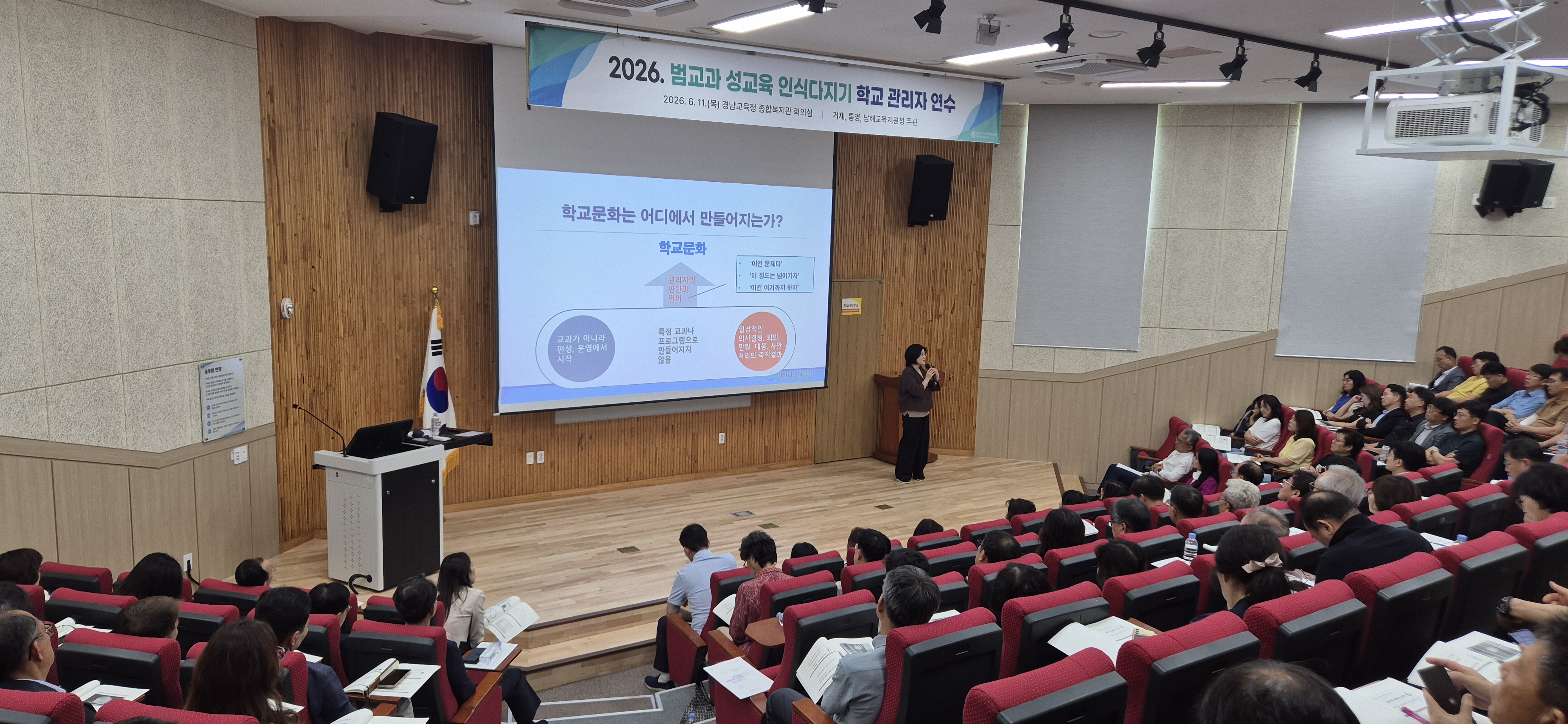 거제·통영·남해 학교장 대상 범교과 성교육 인식다지기 연수 개최 - 관련이미지1