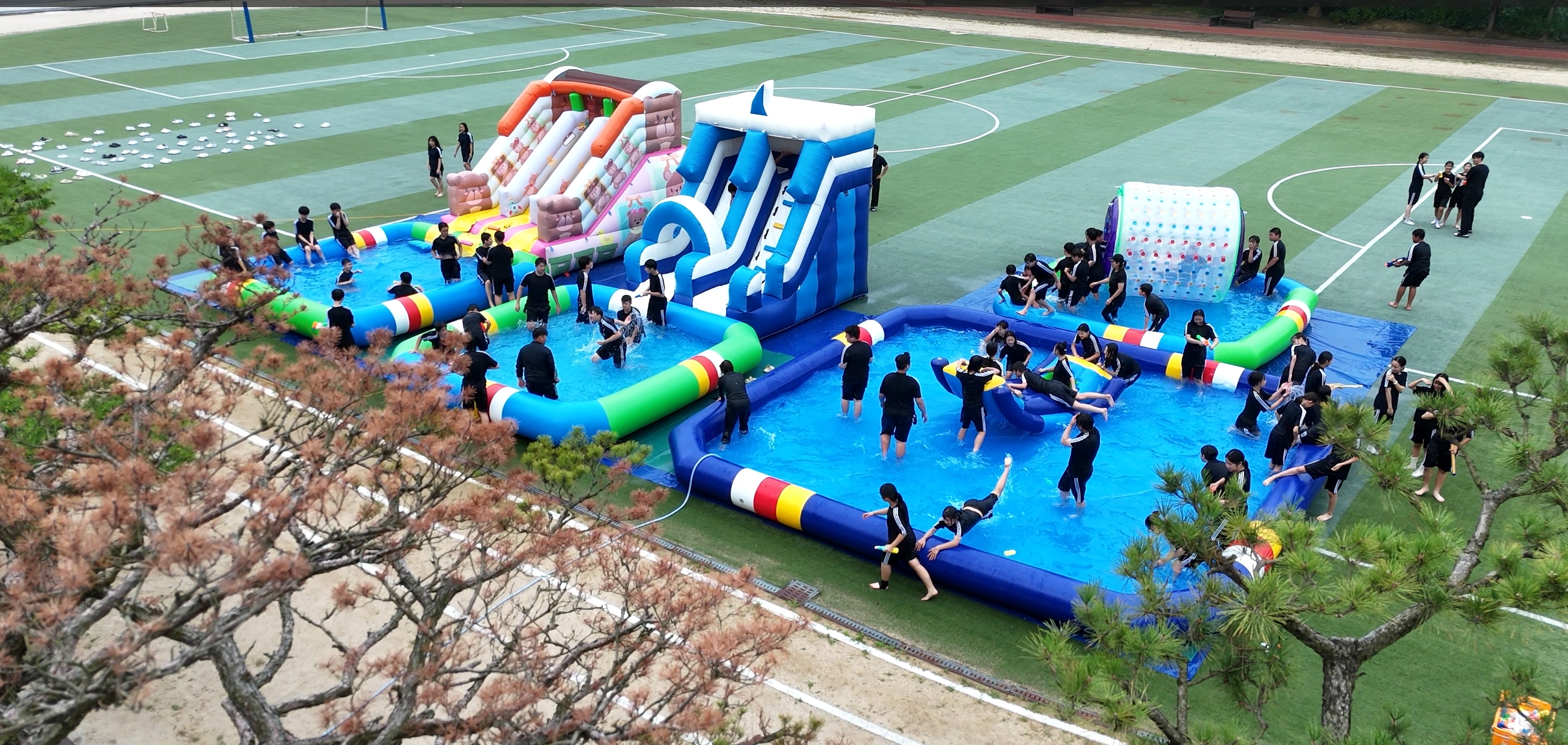 창원대산중학교, 더위 속 시원한 물놀이 한마당 개최  - 관련이미지1