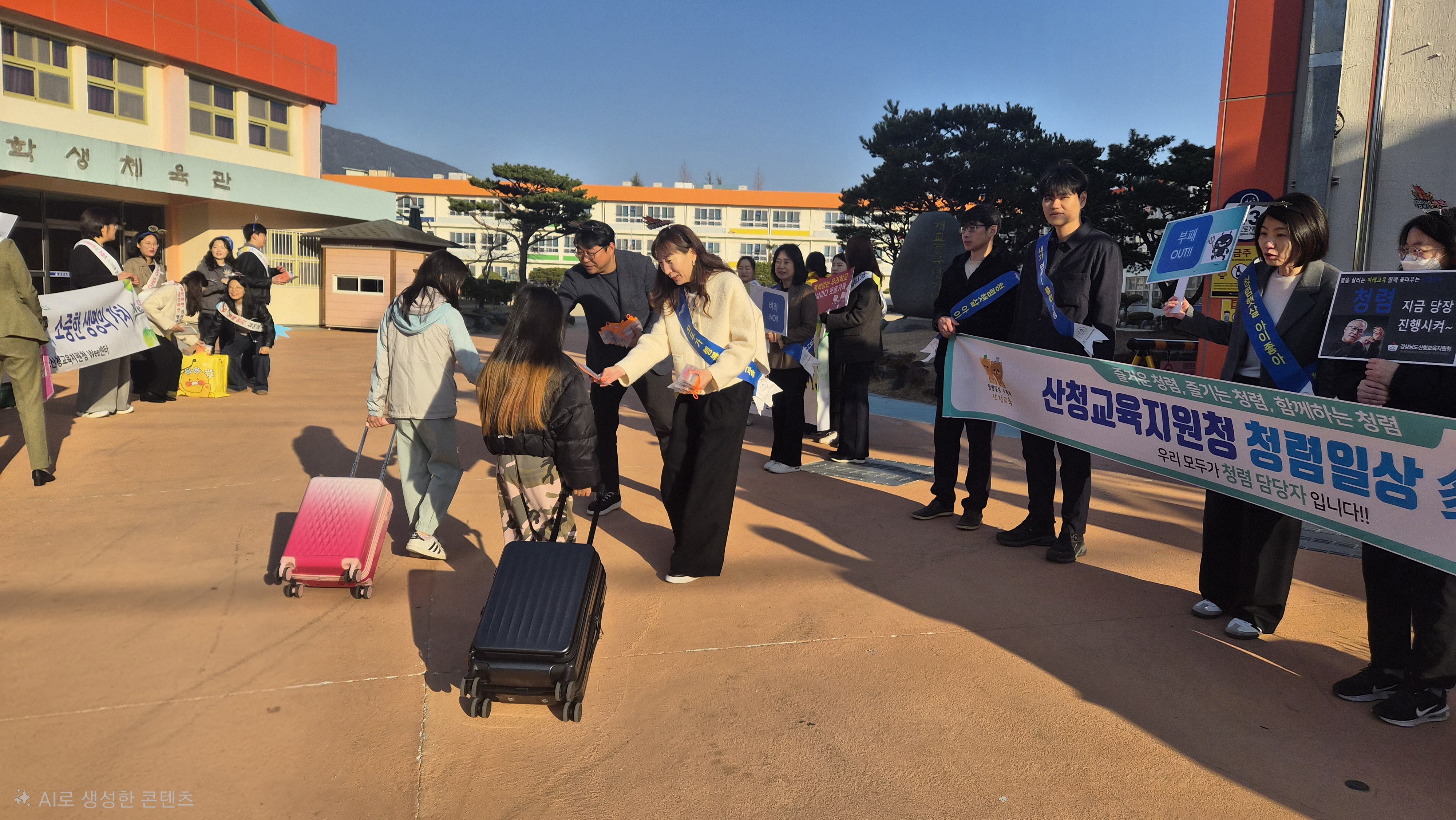 산청교육지원청,“학교폭력 예방과 연계한 청렴 캠페인”실시 - 관련이미지1