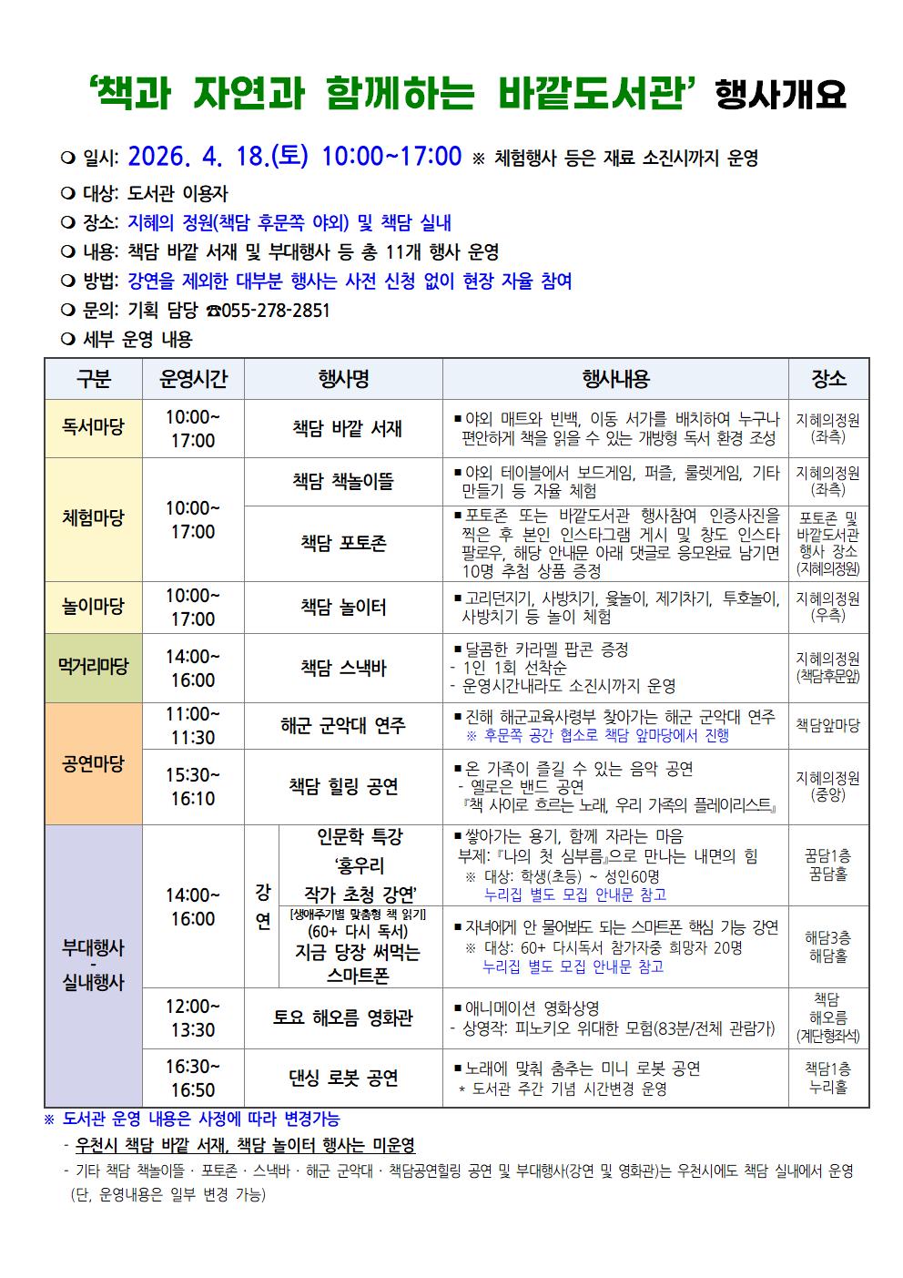 “햇살 가득한 봄날, 책과 여유를 도서관 밖에서 누리다” - 관련이미지2