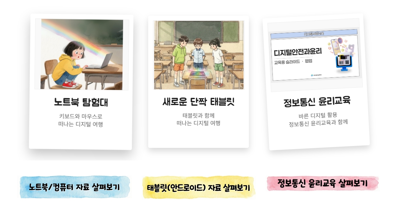 경남교육청, 초등 저학년 ‘디지털 기초소양 교육자료’ 개발·보급 - 관련이미지1