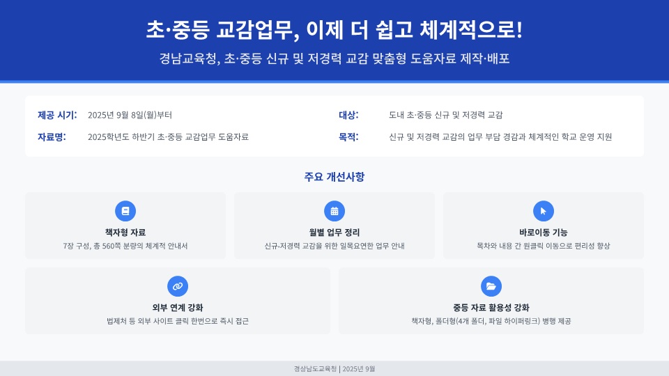 경남교육청, 교감 업무 부담 줄이고 학교 운영 체계화한다 - 관련이미지1