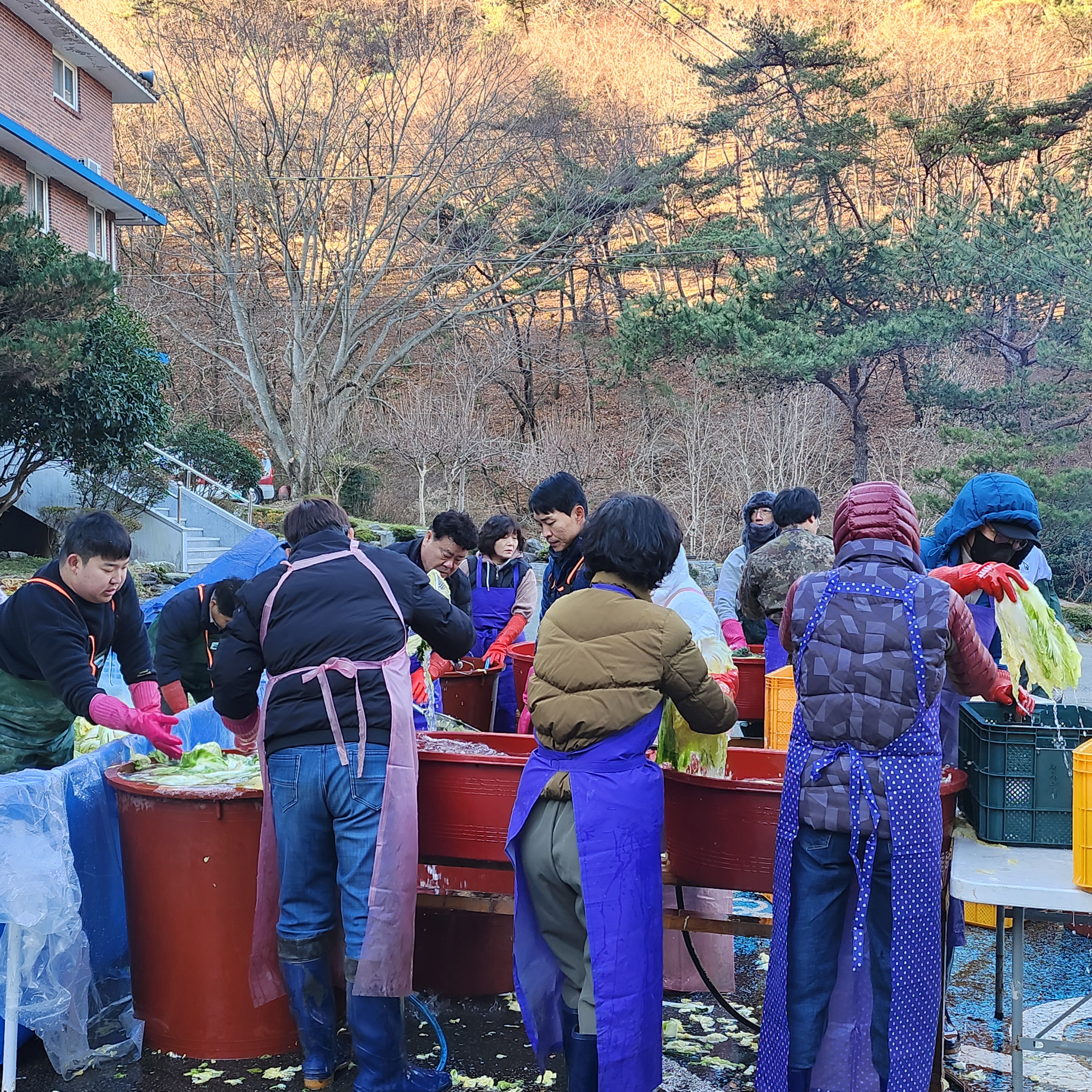 고성교육지원청,‘천사의 집’찾아 김장담기 봉사활동 펼쳐 - 관련이미지1