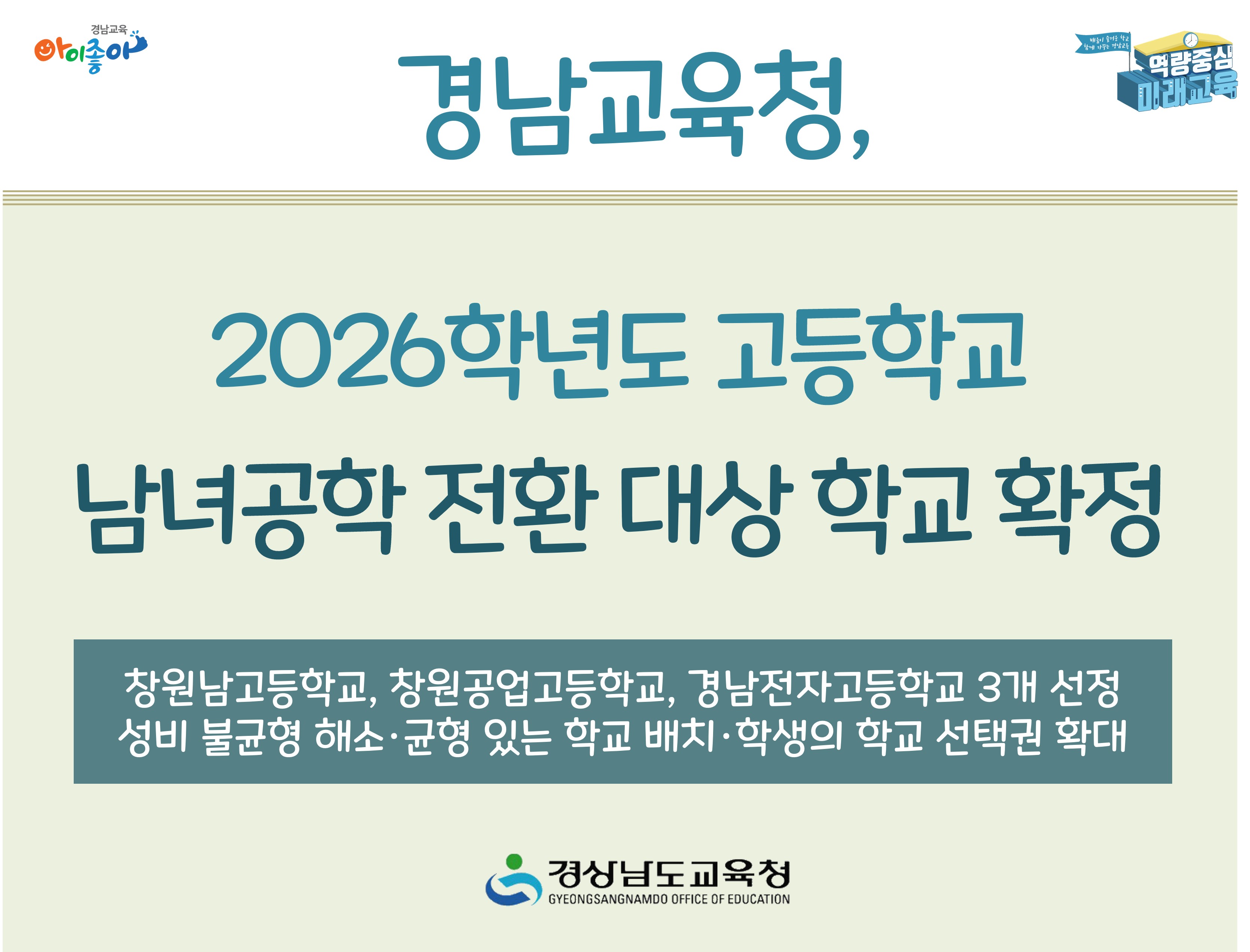 경남교육청, 2026학년도 고등학교 남녀공학 전환 대상 학교 확정  - 관련이미지1