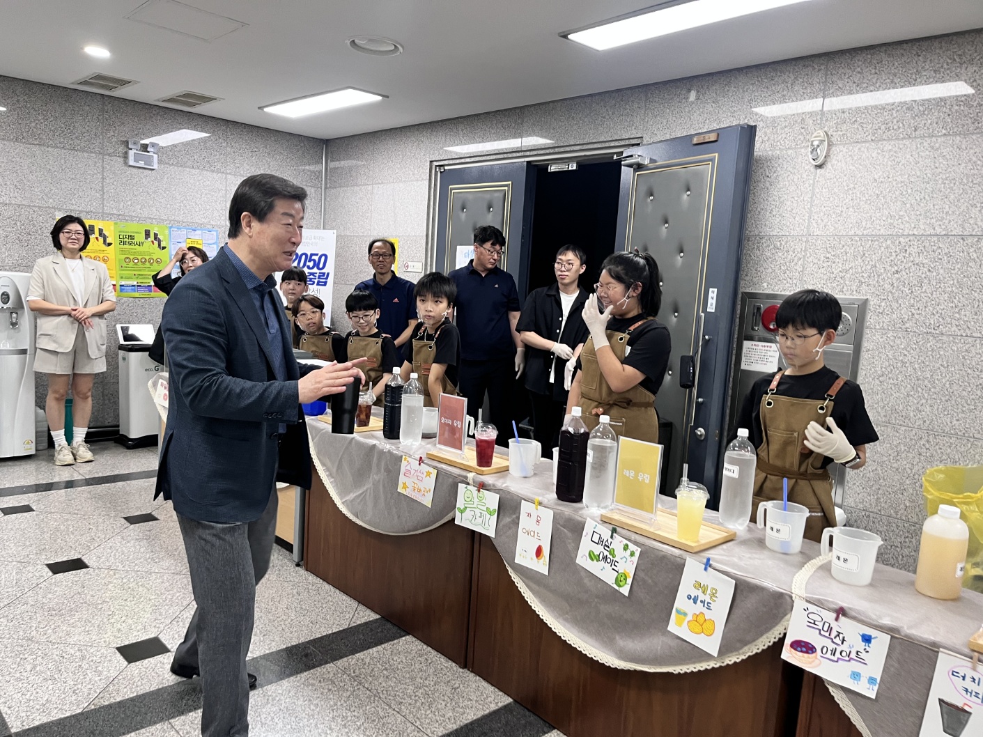  지수초, 진주교육지원청에서 일일카페 운영 -고마운 우리 동네 히어로들께 커피 한 잔의 여유를- - 관련이미지1