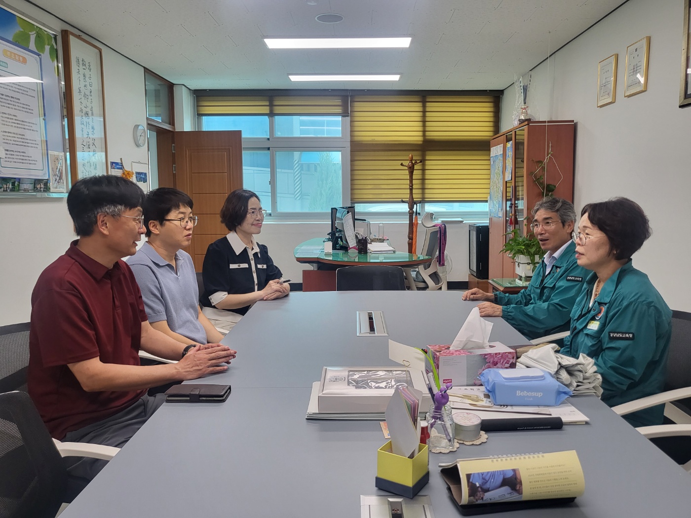 박주용 부교육감, 거제 수해학교 개학 준비 점검 - 관련이미지2